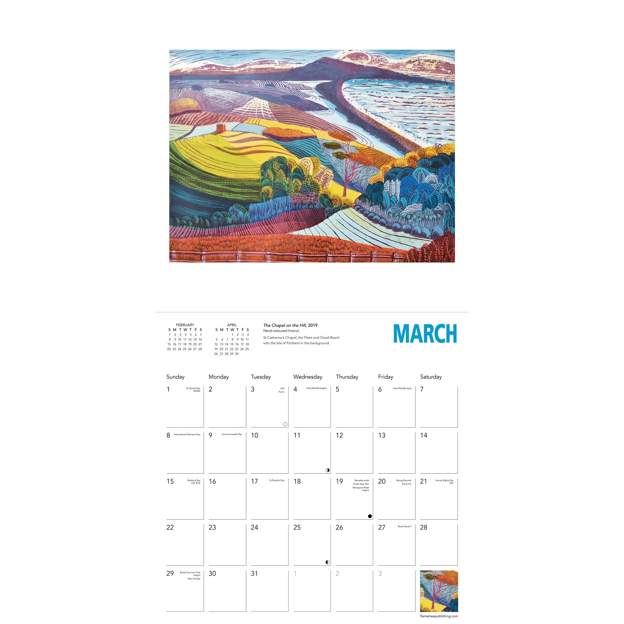 Calendrier mural Liz Somerville 2026 - Disponible uniquement en ligne