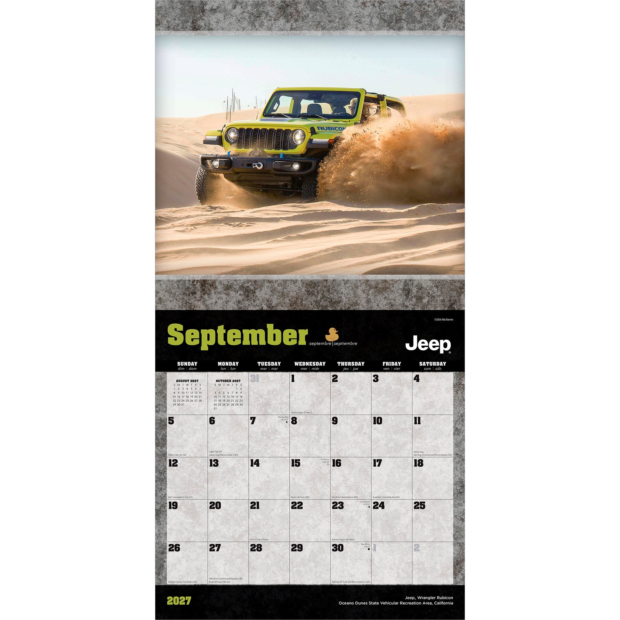 Jeep 2027 Wall Calendar