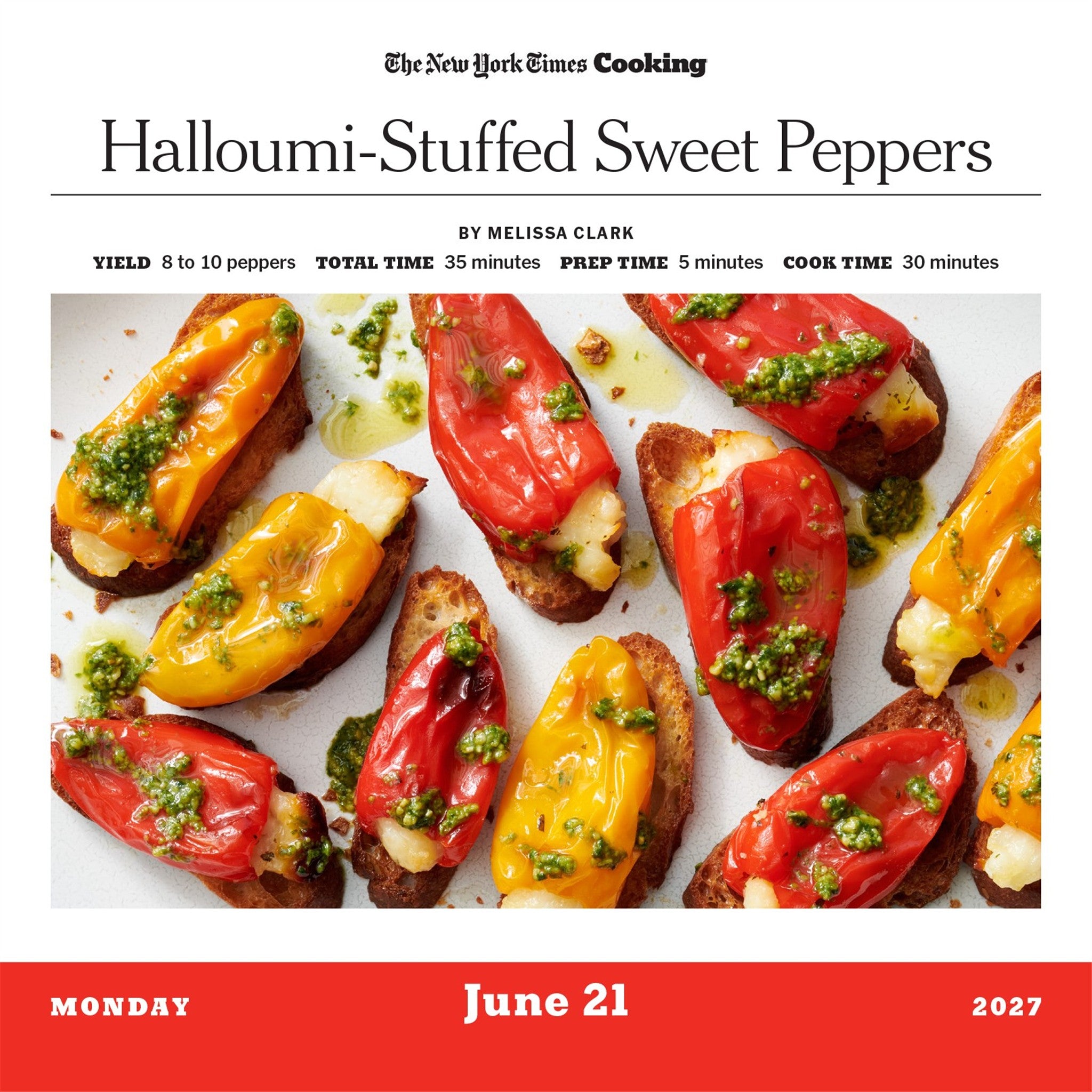 New York Times Cooking 2027 Box Calendar - Online Only