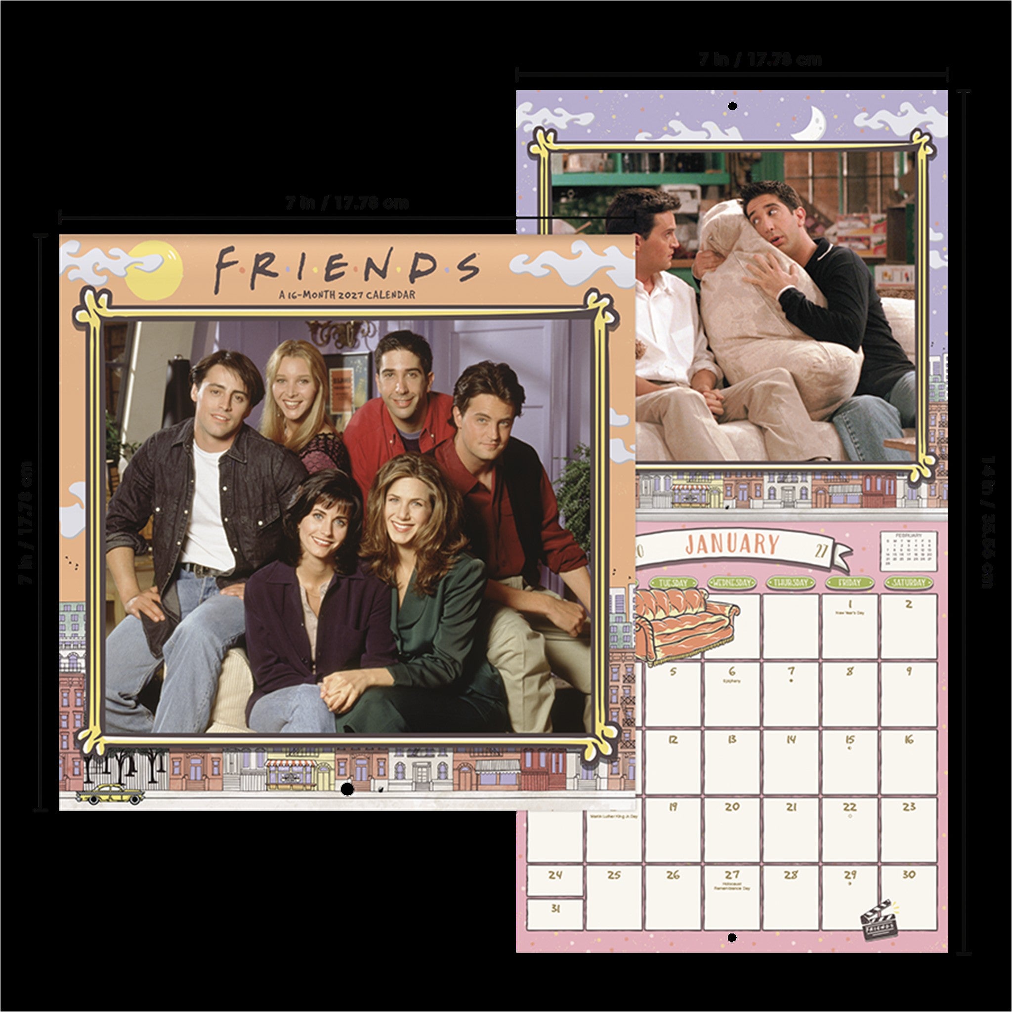 Mini-calendrier Friends 2027