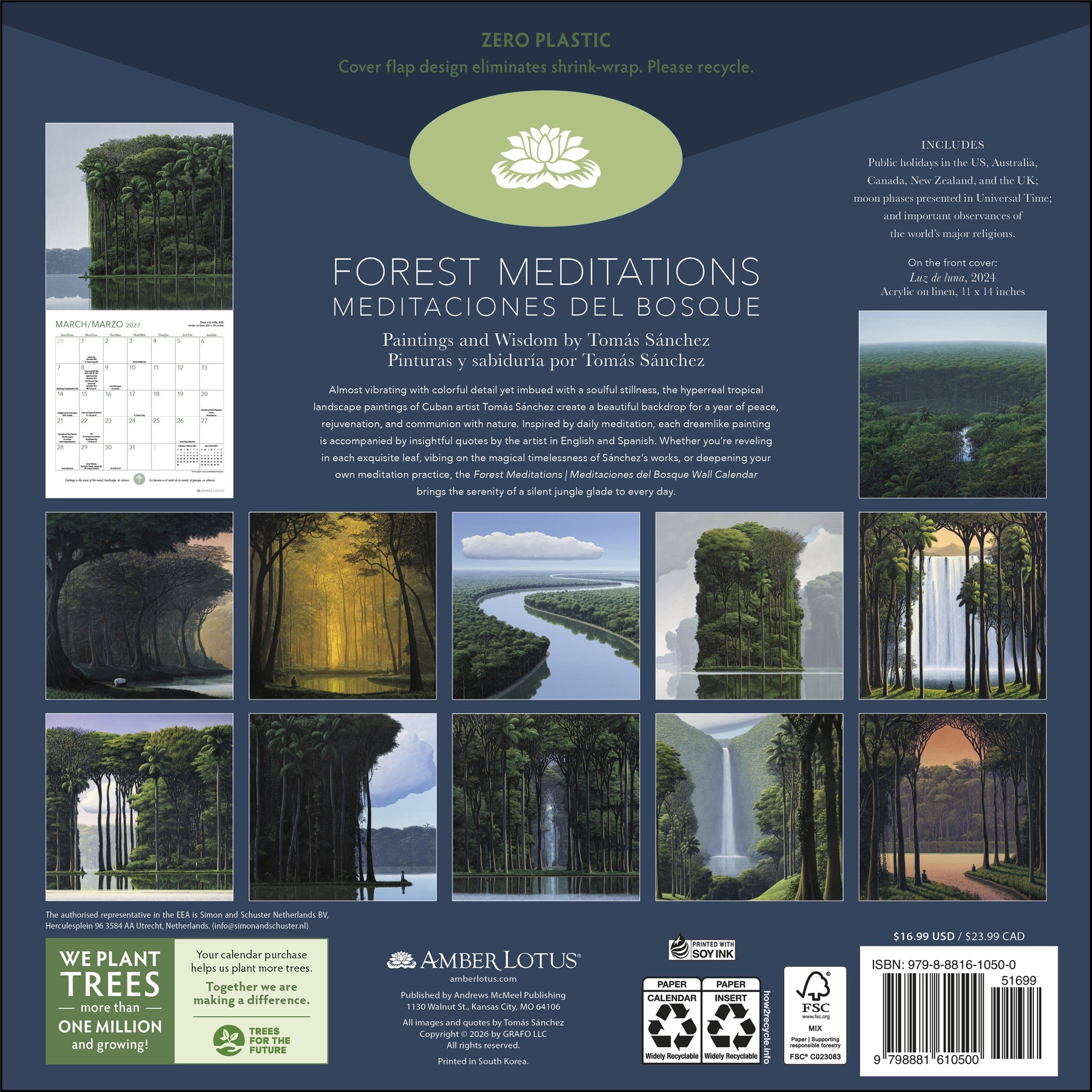 Calendrier Mural Méditations en Forêt 2027