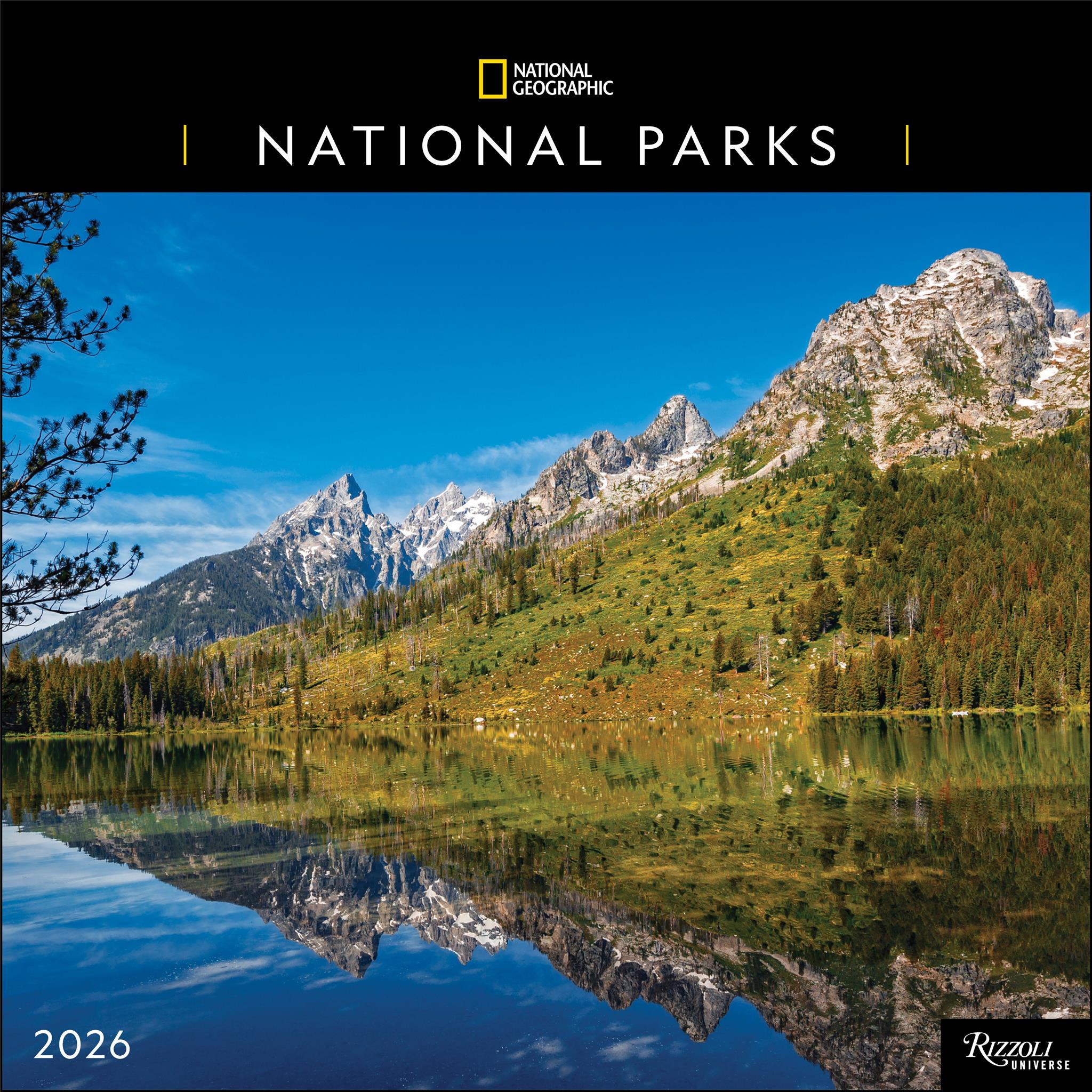 Calendrier mural National Geographic Parcs nationaux 2026 - Disponible uniquement en ligne