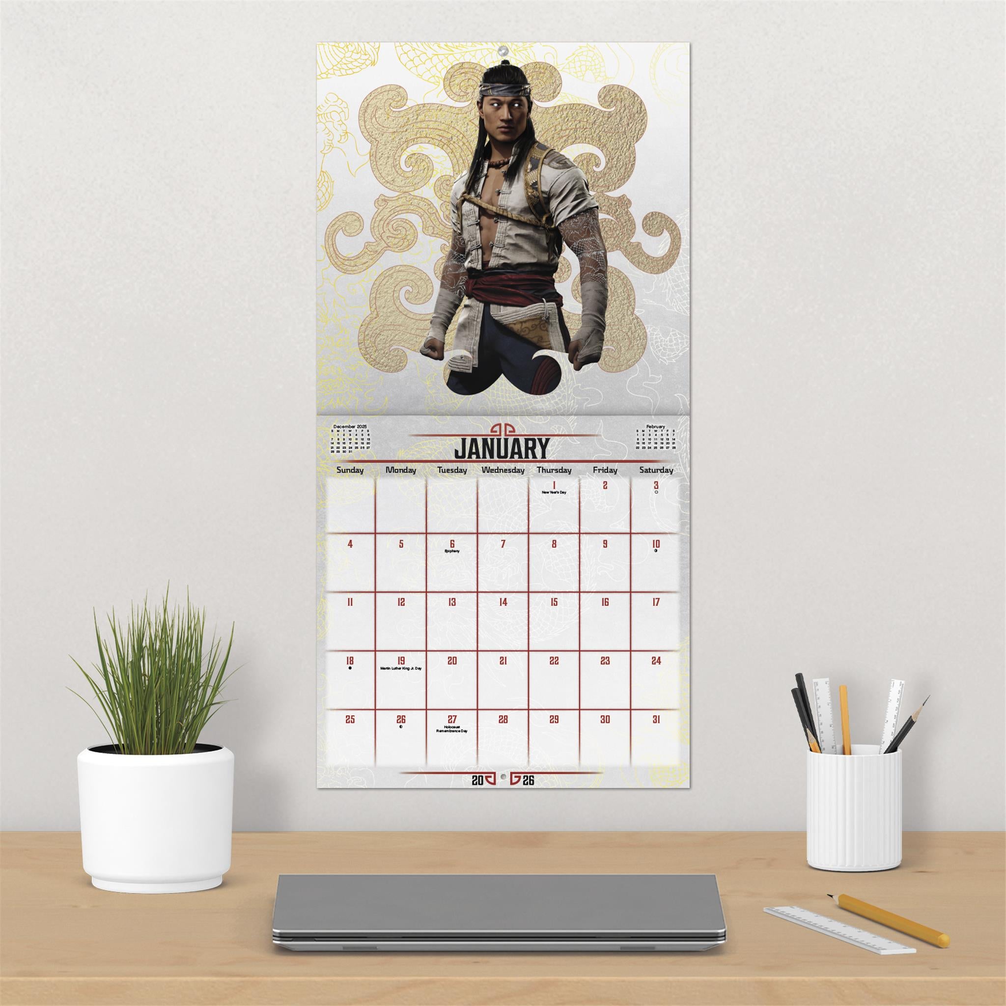 Calendrier mural Mortal Kombat 2026 - Disponible uniquement en ligne