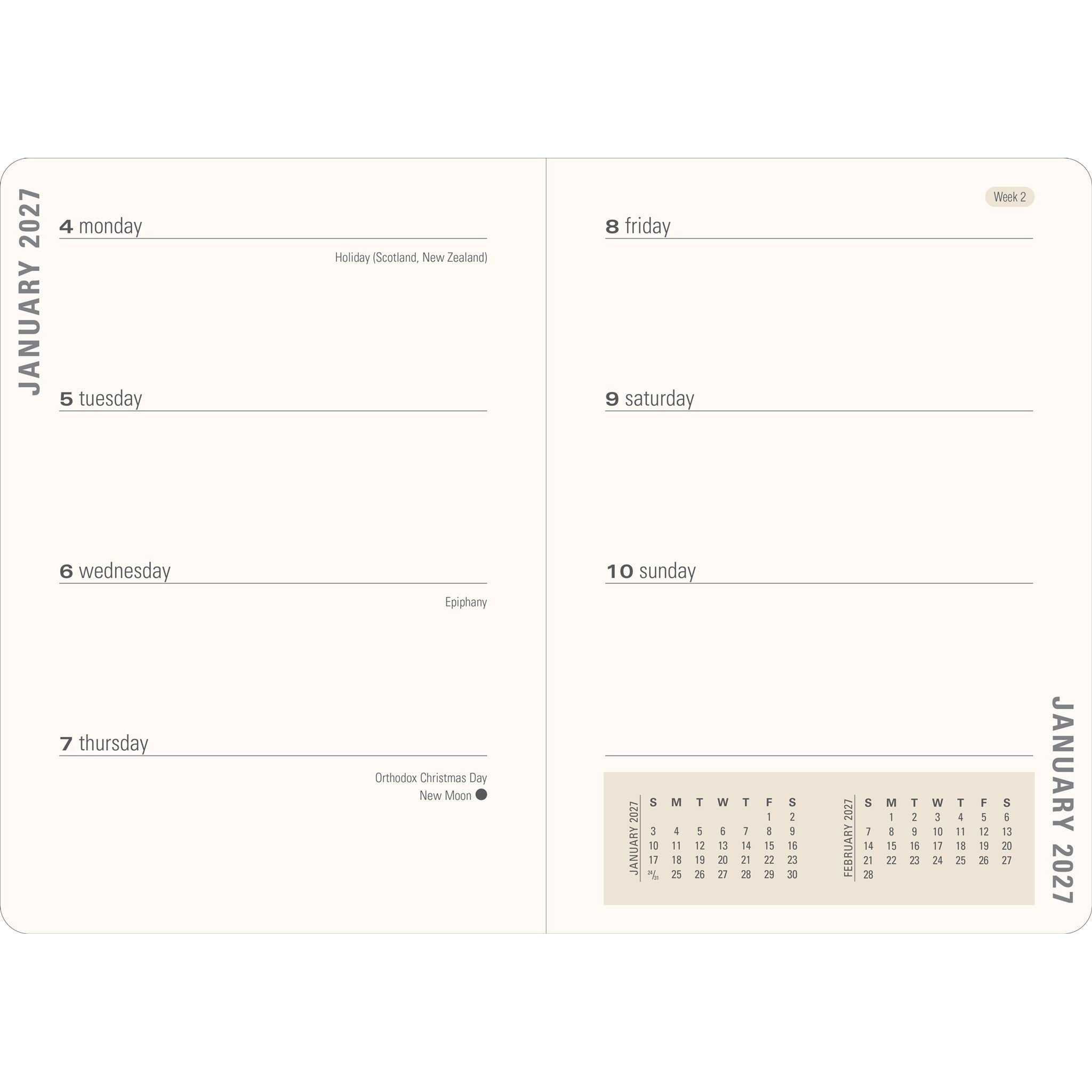 Lavender Wildflowers 2026-2027 Engagement Calendar - Online Only
