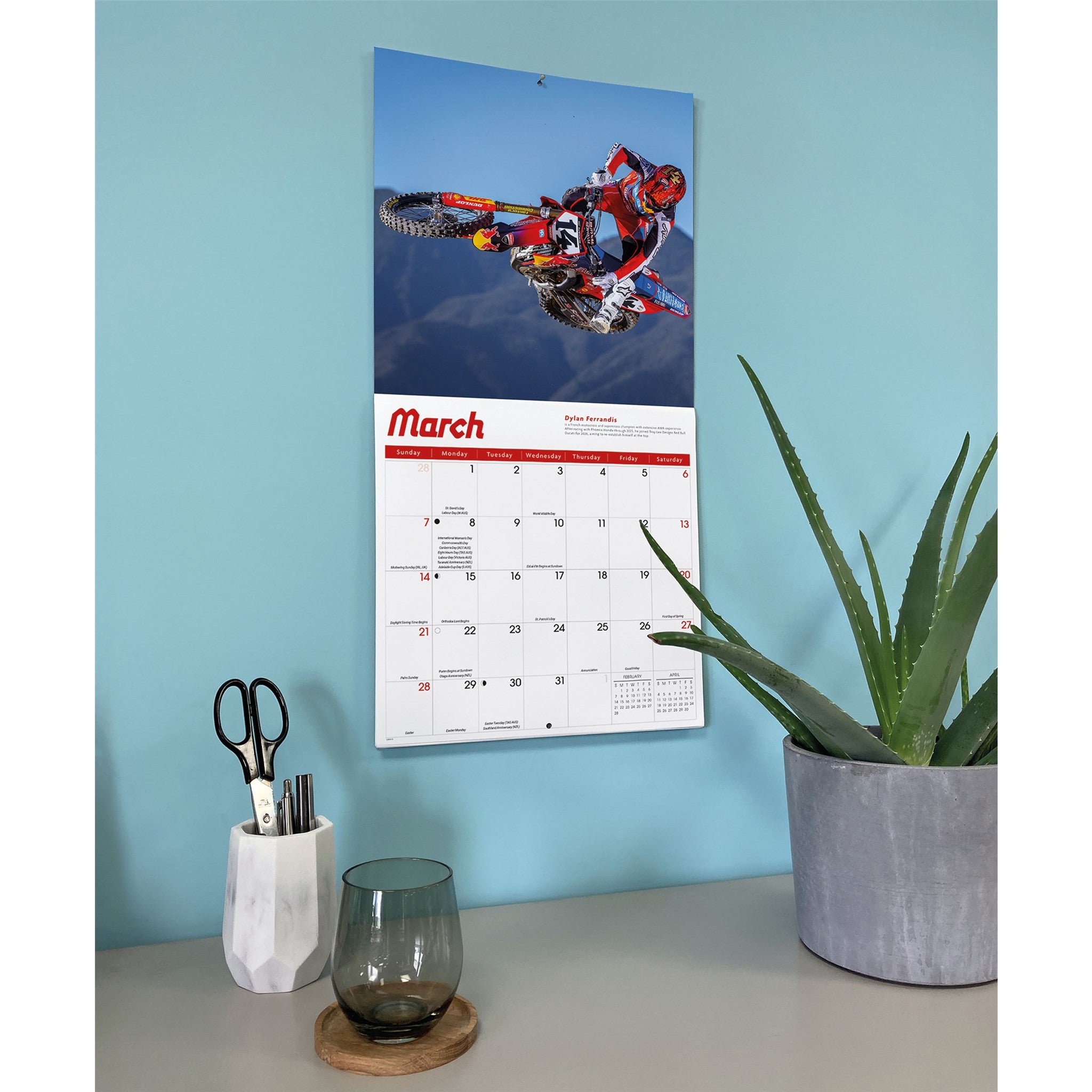 Calendrier mural Motocross 2027
