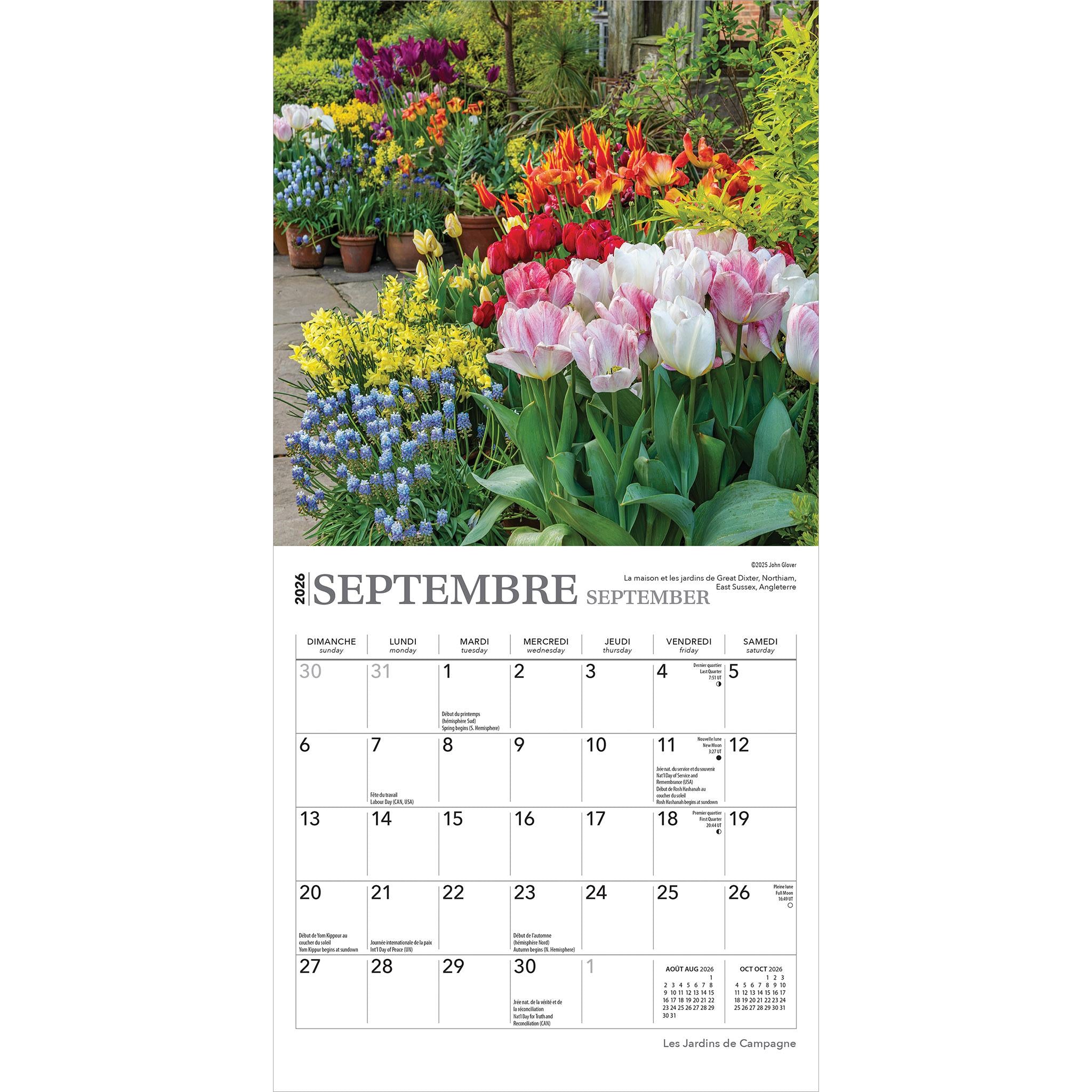 Les Jardins De Campagne 2026 Mini Calendar (French)