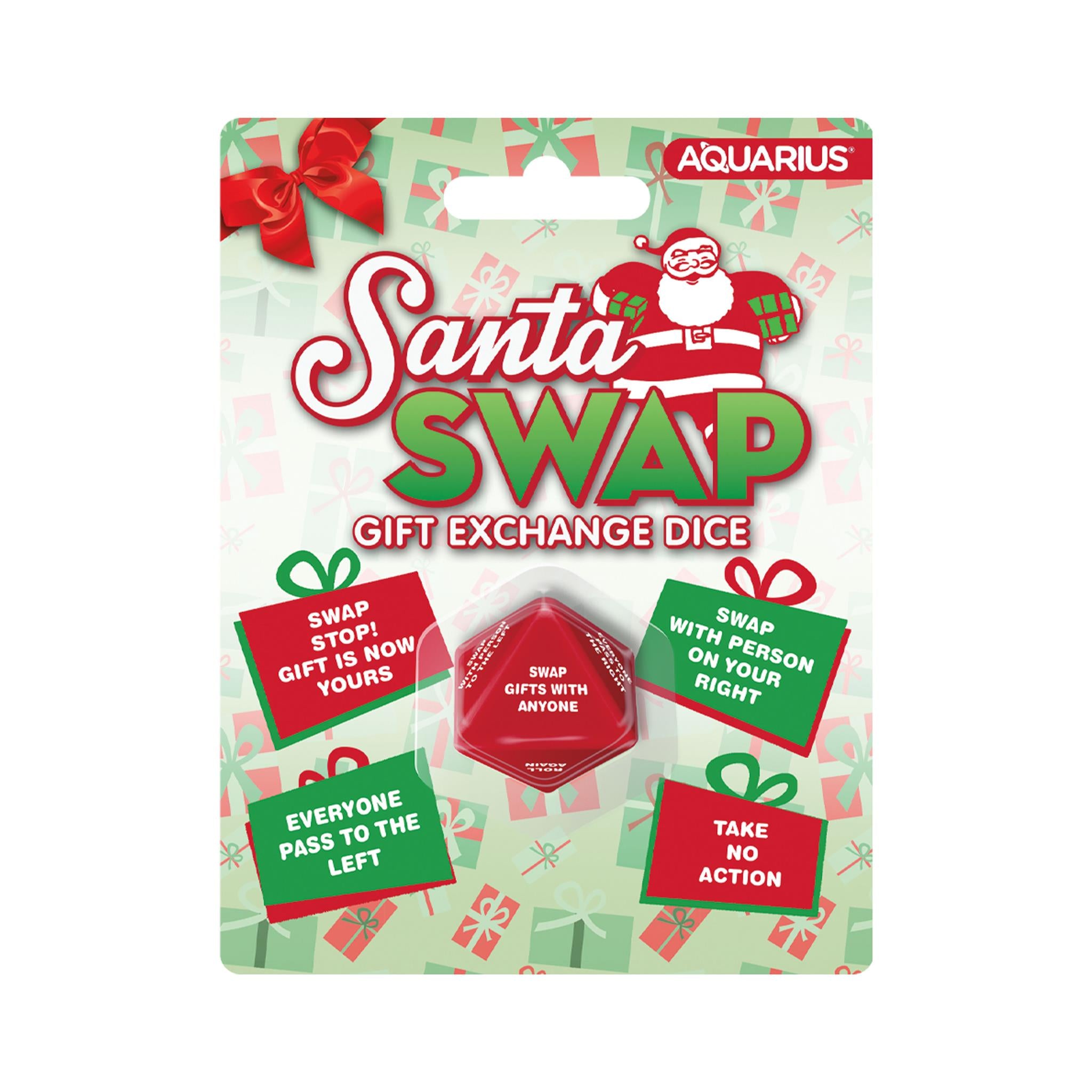 Jeu de dés à 8 faces Santa Swap