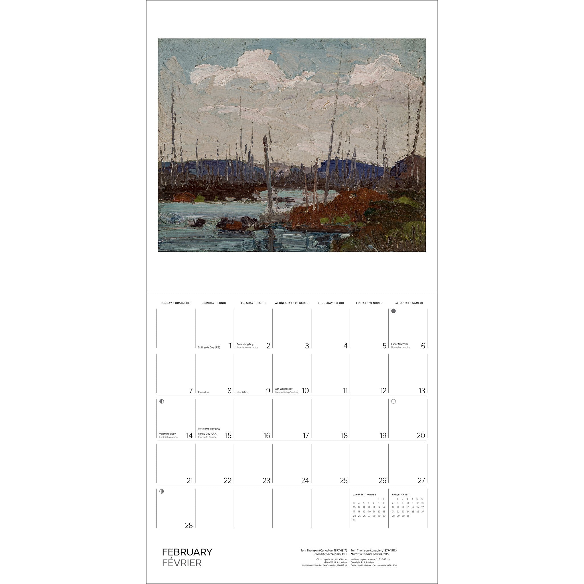 Tom Thomson 2027 Wall Calendar