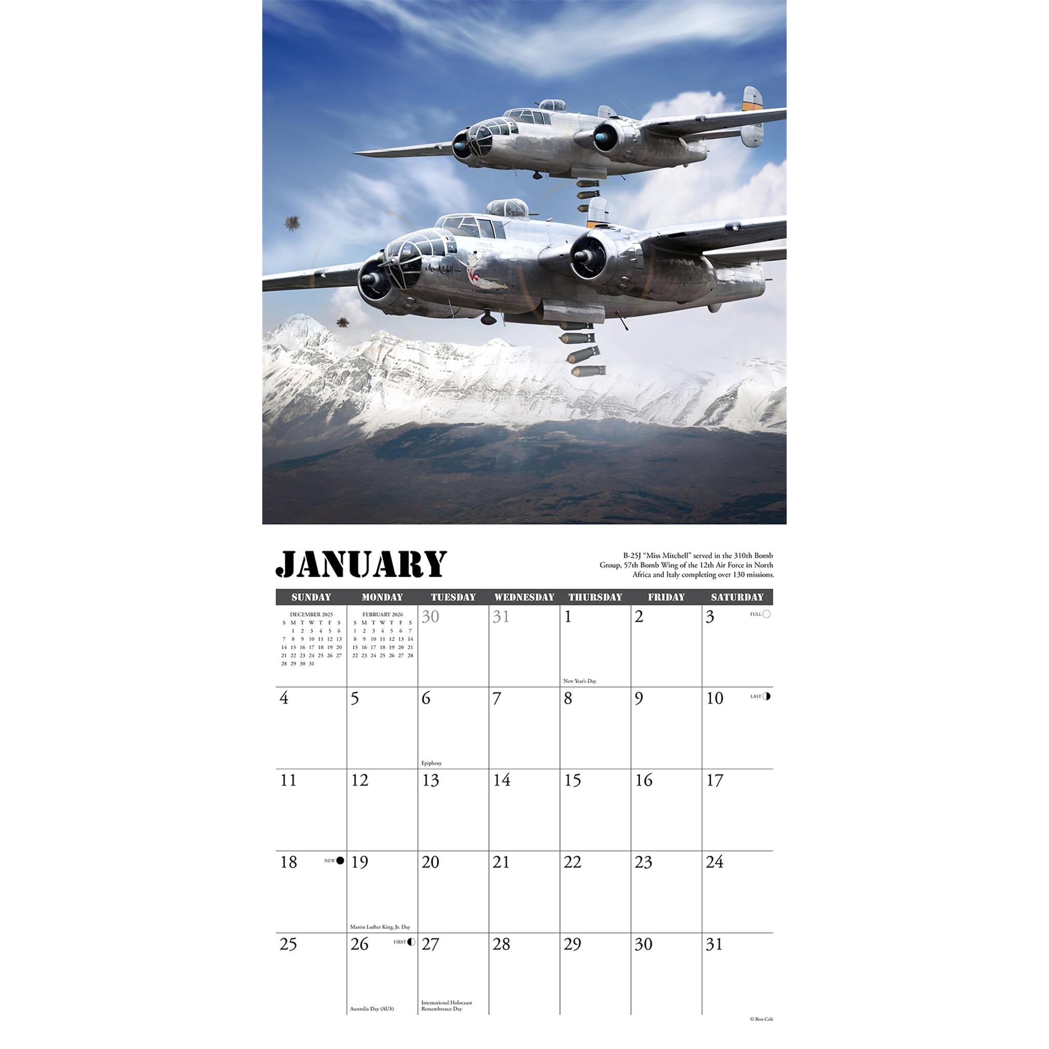 Warbirds Of WWII 2026 Wall Calendar