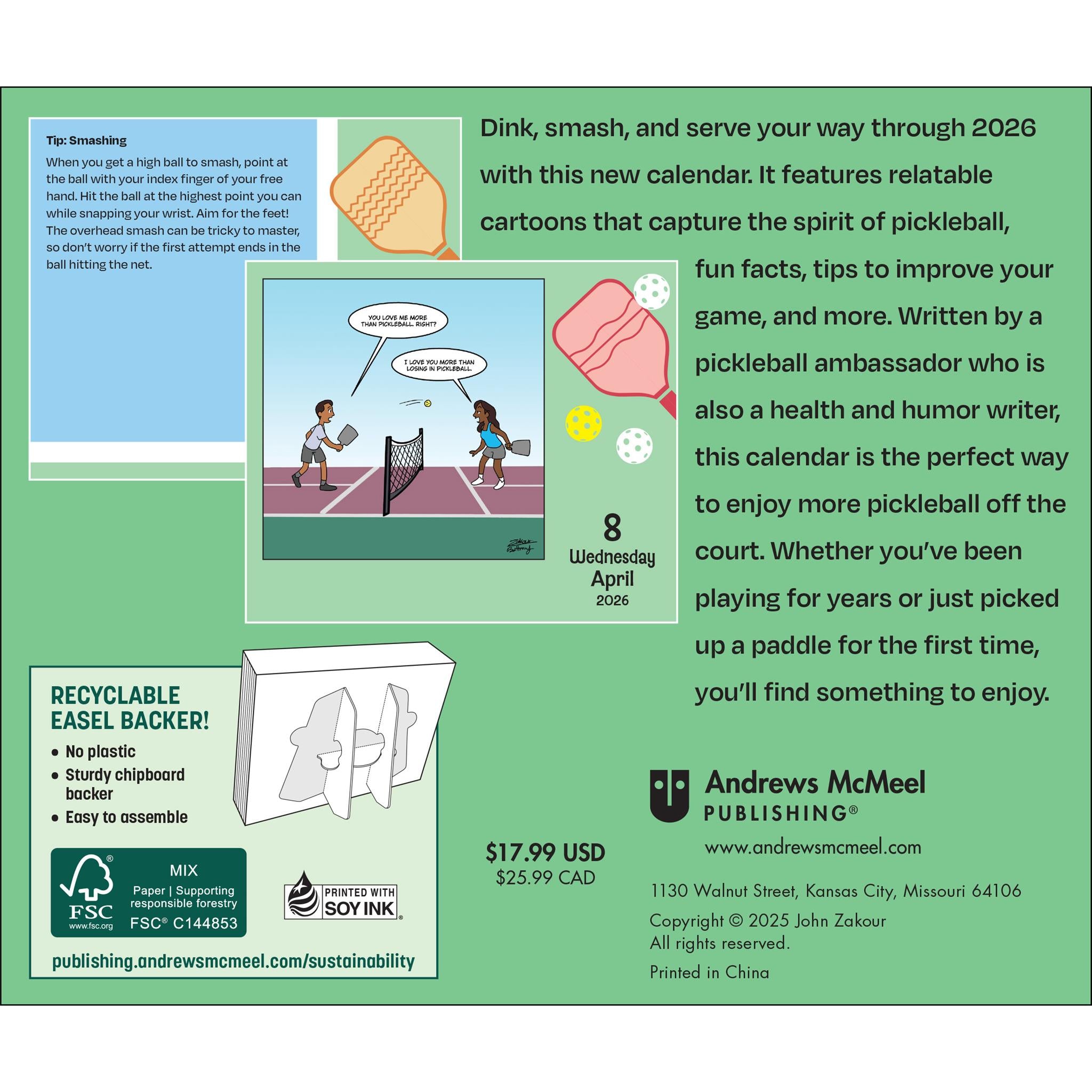 Calendrier 2026 Lighter Side Of Pickleball - Disponible uniquement en ligne