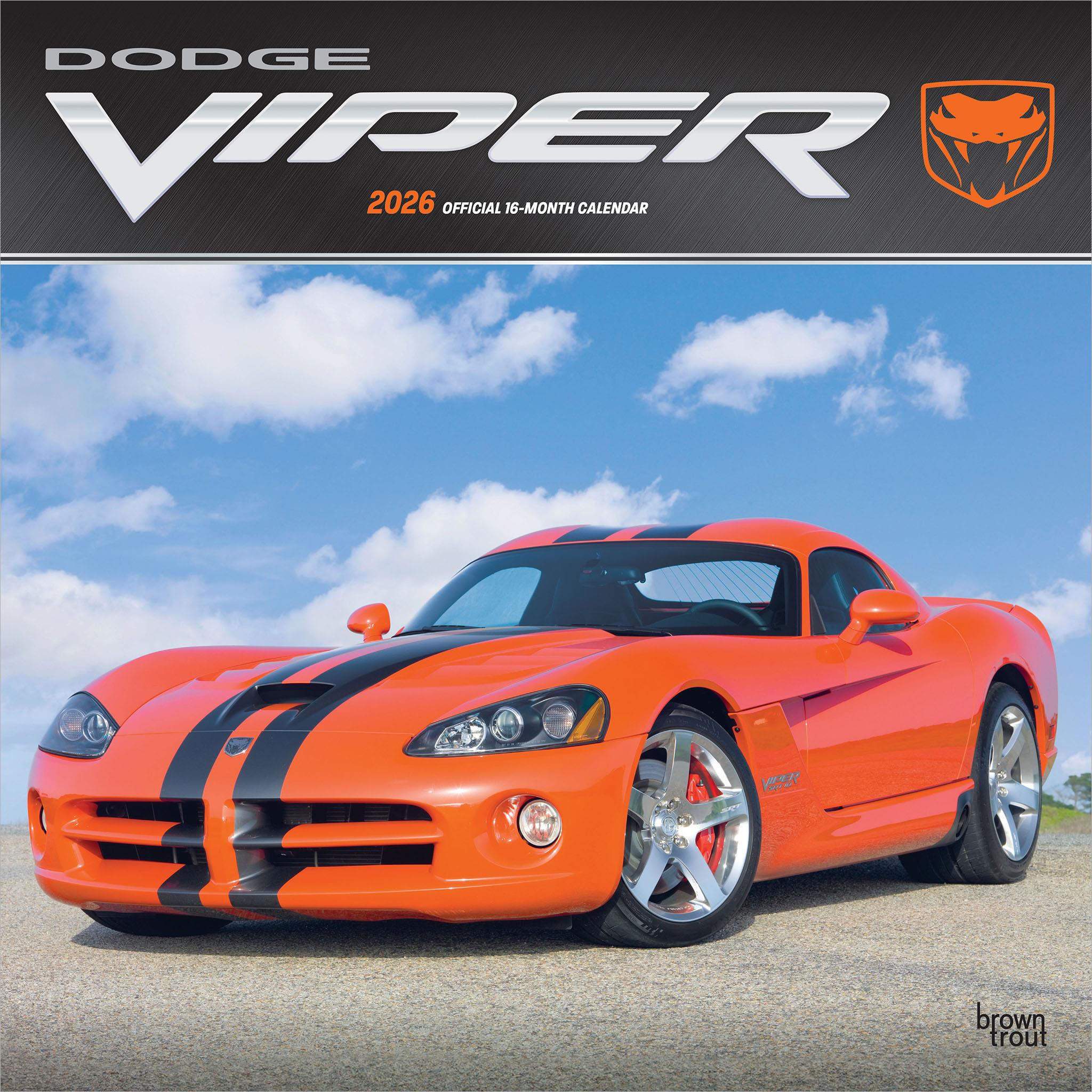 Calendrier mural Dodge Viper 2026