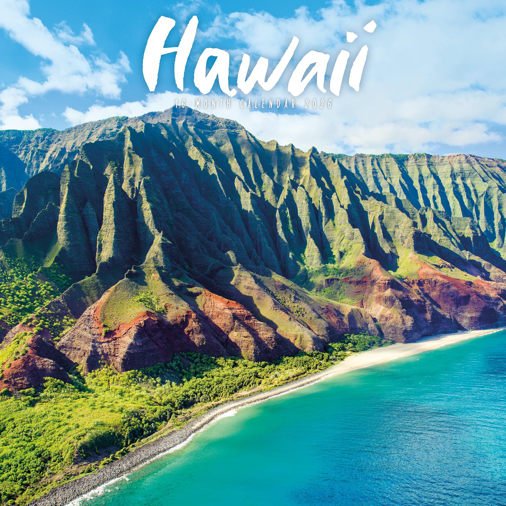 Hawaii Wall 2026 Calendar