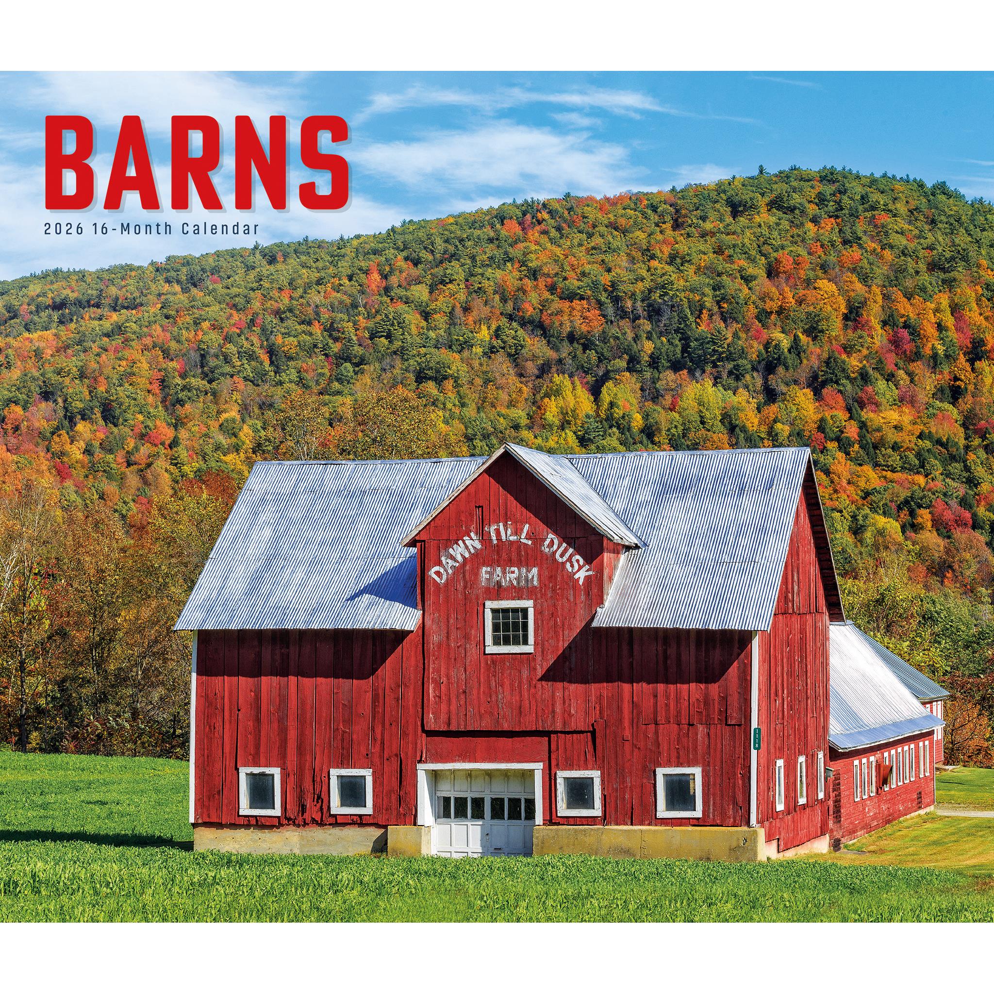 Calendrier mural Barns 2026