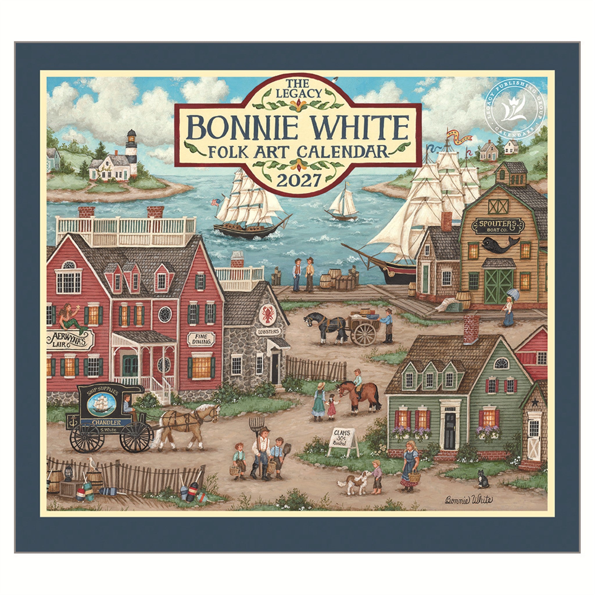 Calendrier mural Bonnie White Art populaire 2027