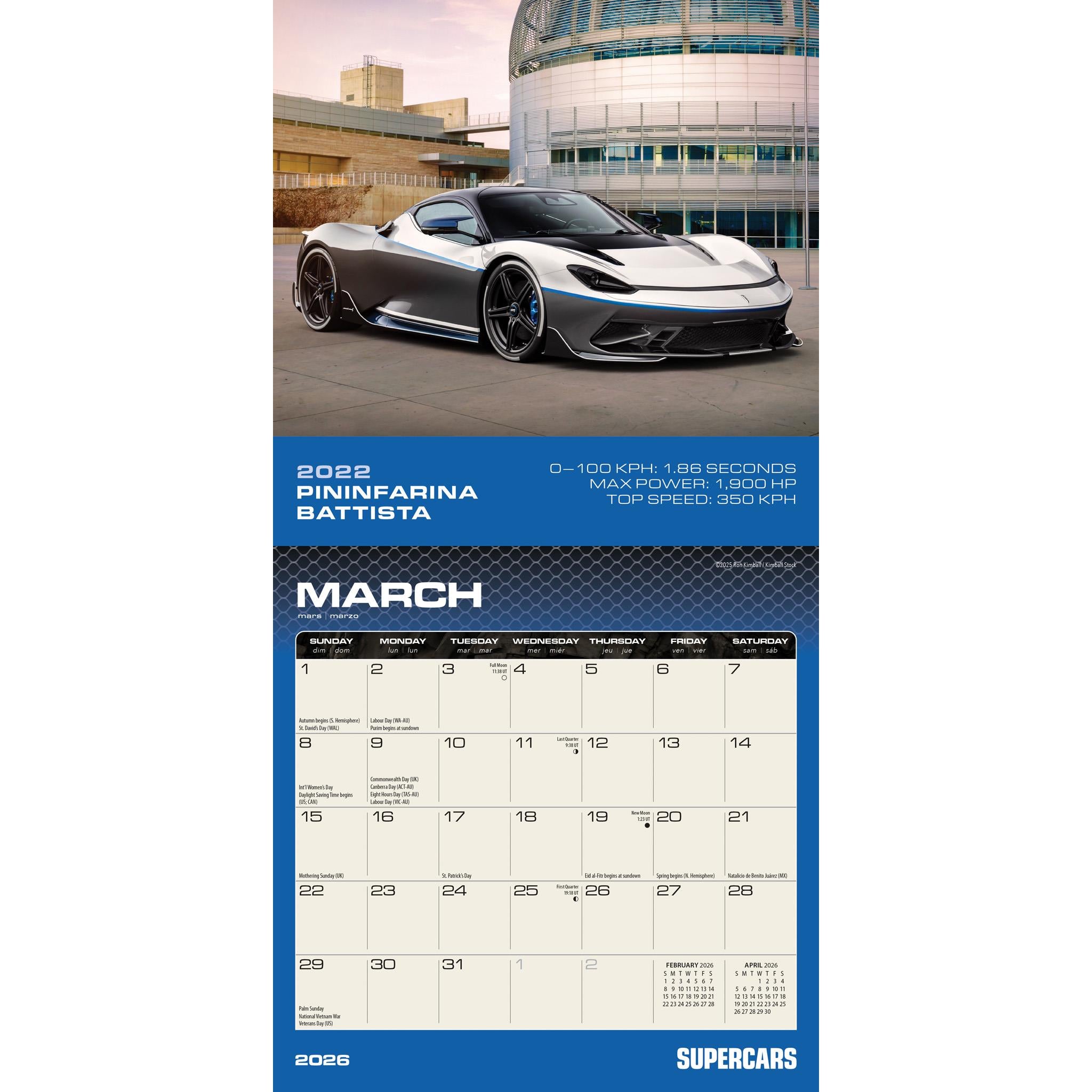 Mini-calendrier des supercars 2026