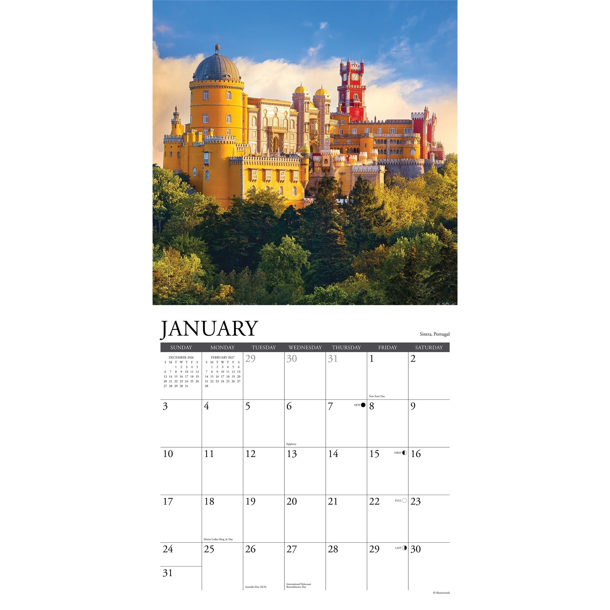 Europe 2027 Wall Calendar