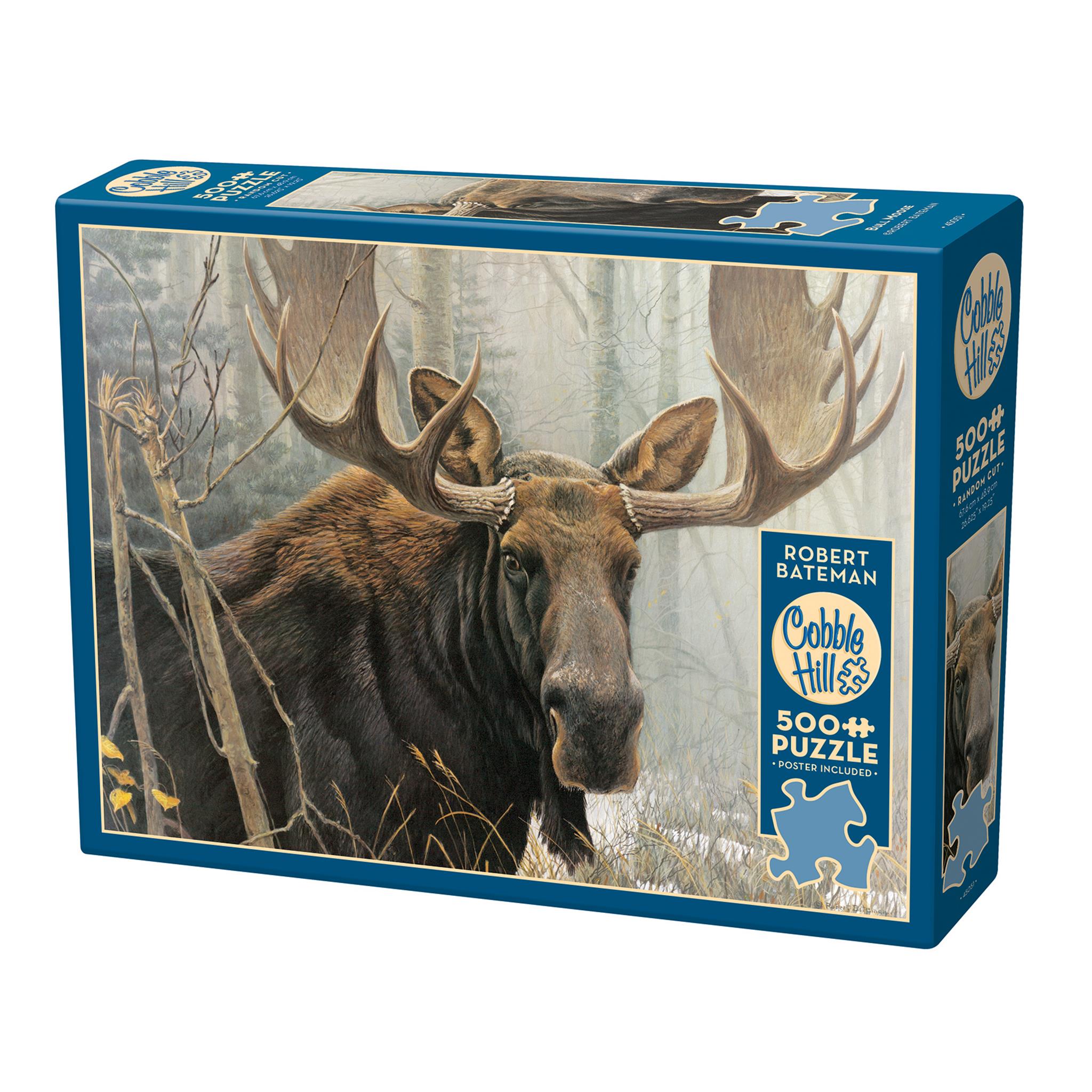 Puzzle de 500 pièces Bull Moose Cobble Hill