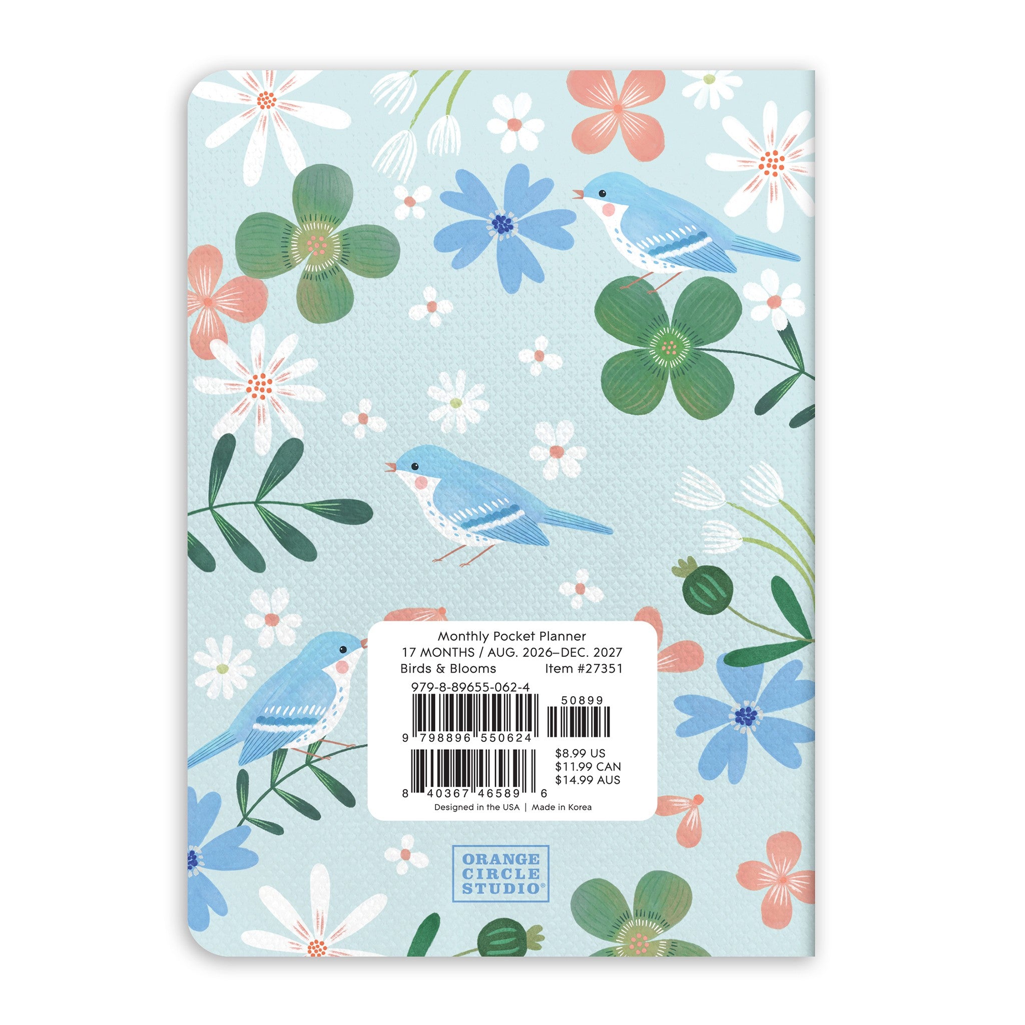 Birds & Blooms 2026-2027 Pocket Planner - Online Only