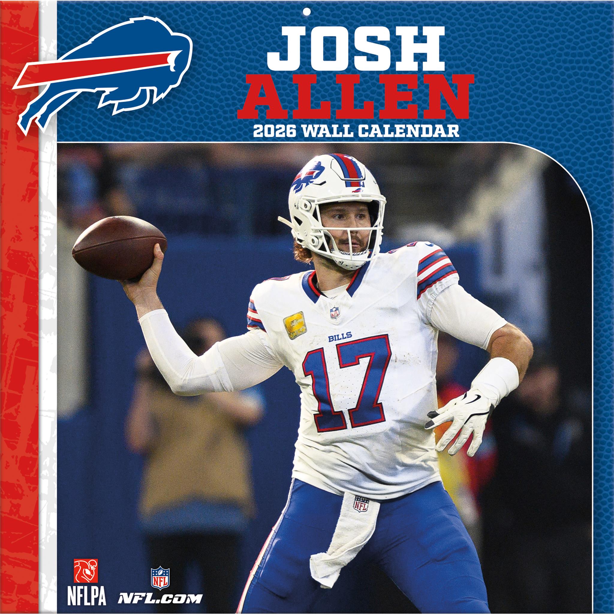 Calendrier mural 2026 de Josh Allen, joueur des Buffalo Bills (NFL)