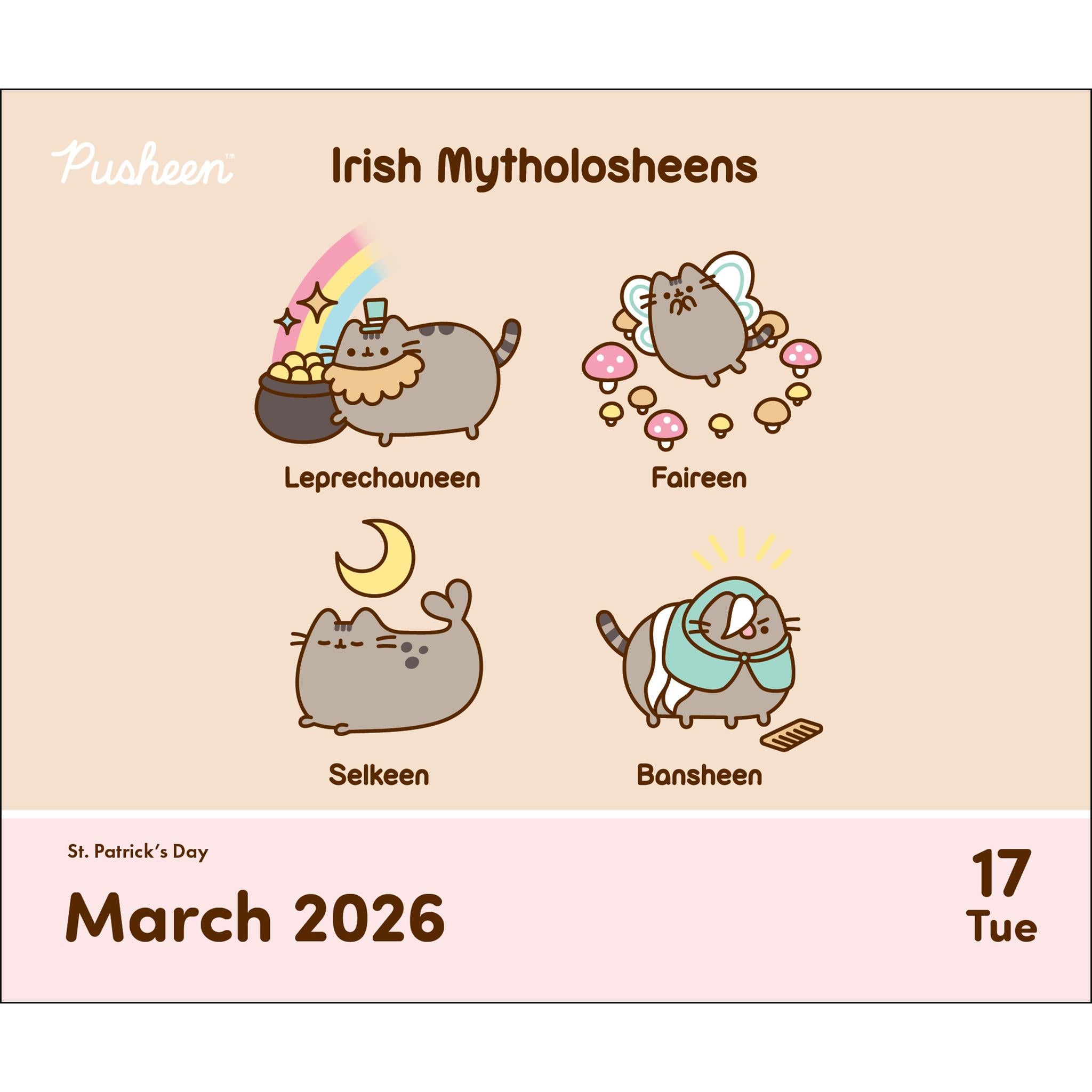 Calendrier Pusheen 2026