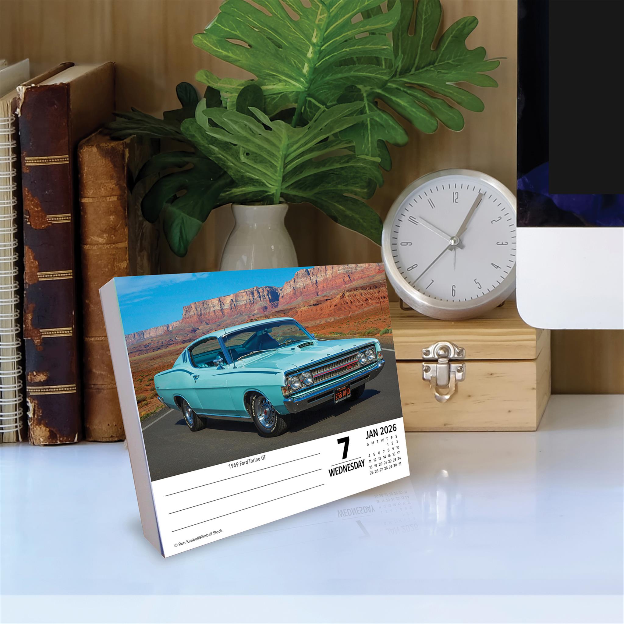 Calendrier de la boîte des voitures américaines musclées 2026