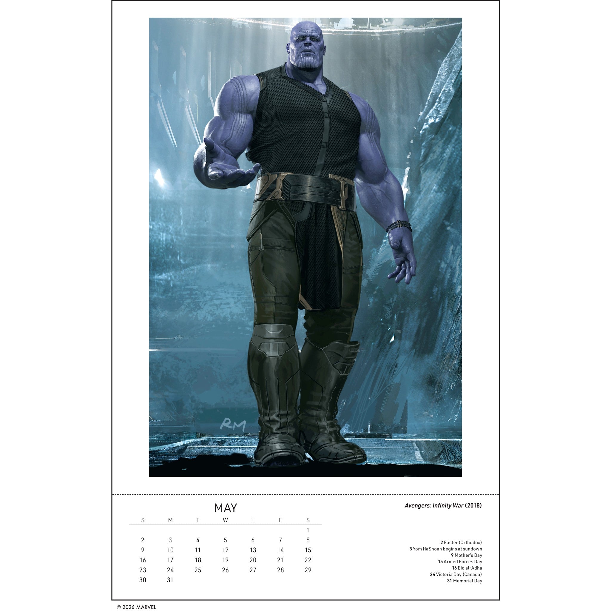 Marvel Studios: The Art of Ryan Meinerding 2027 Poster Calendar
