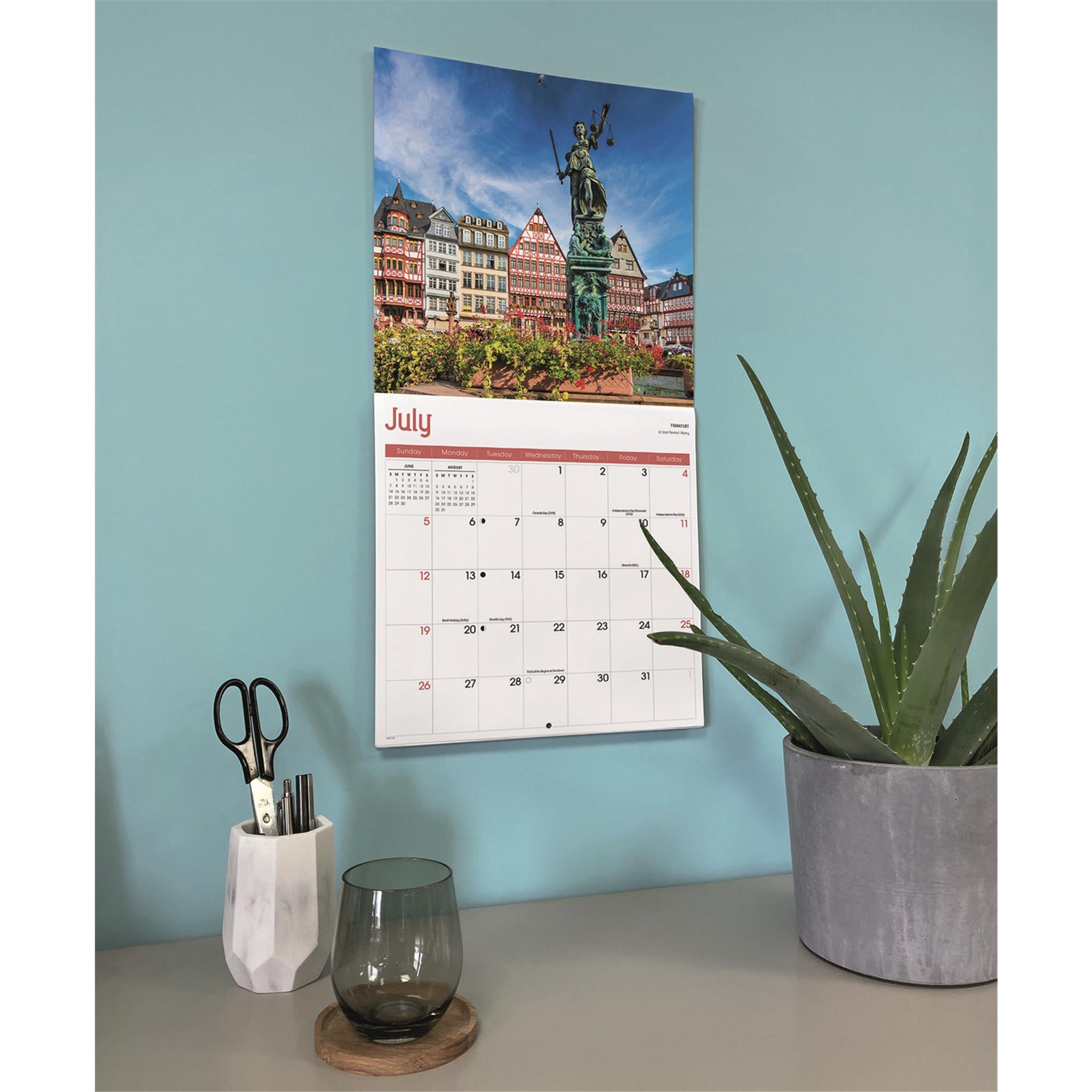 Calendrier mural Allemagne 2026