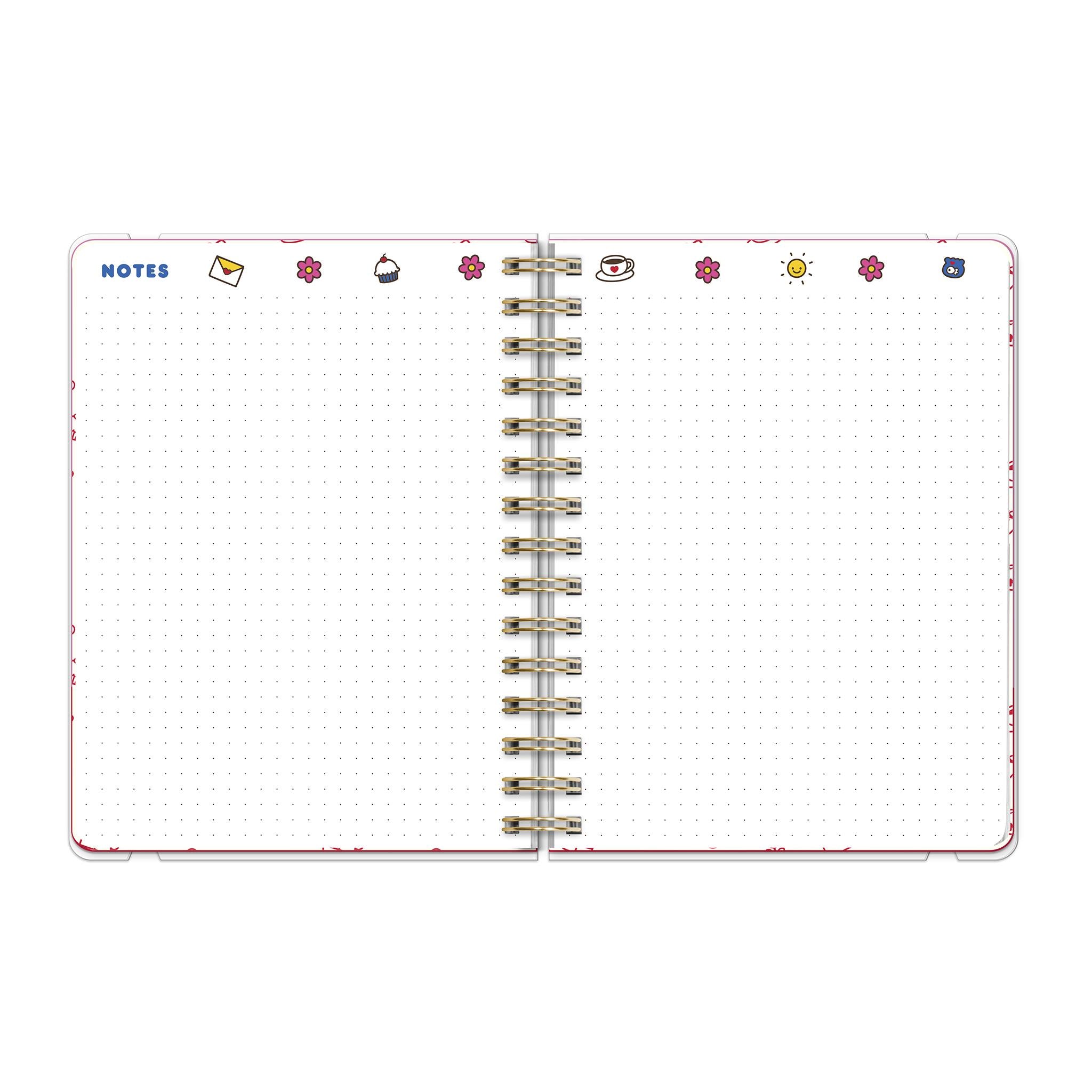 Agenda Hello Kitty rose ludique de luxe 2025-2026
