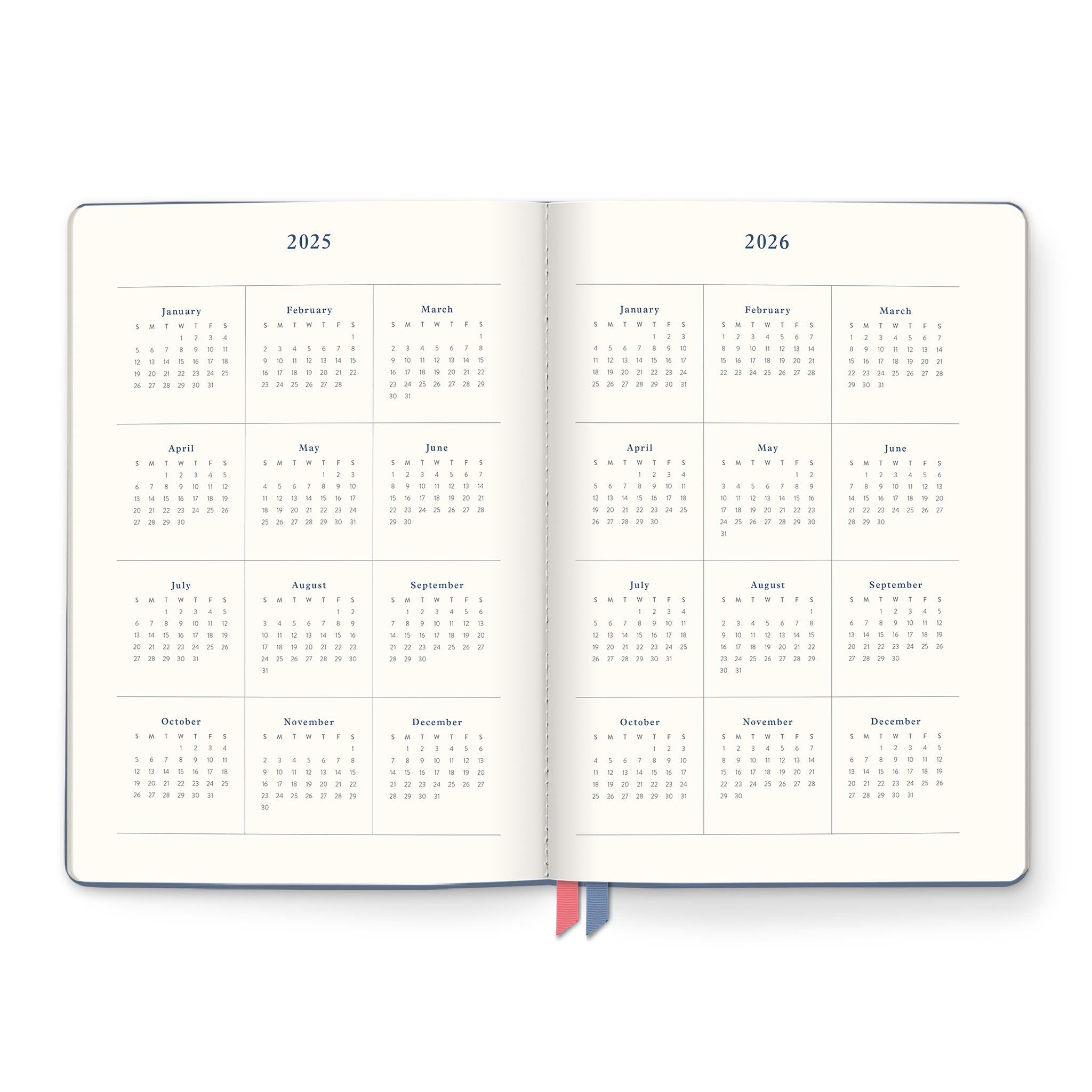 Calendrier de fiançailles Clara Clothbound 2025-2026 (Complet)