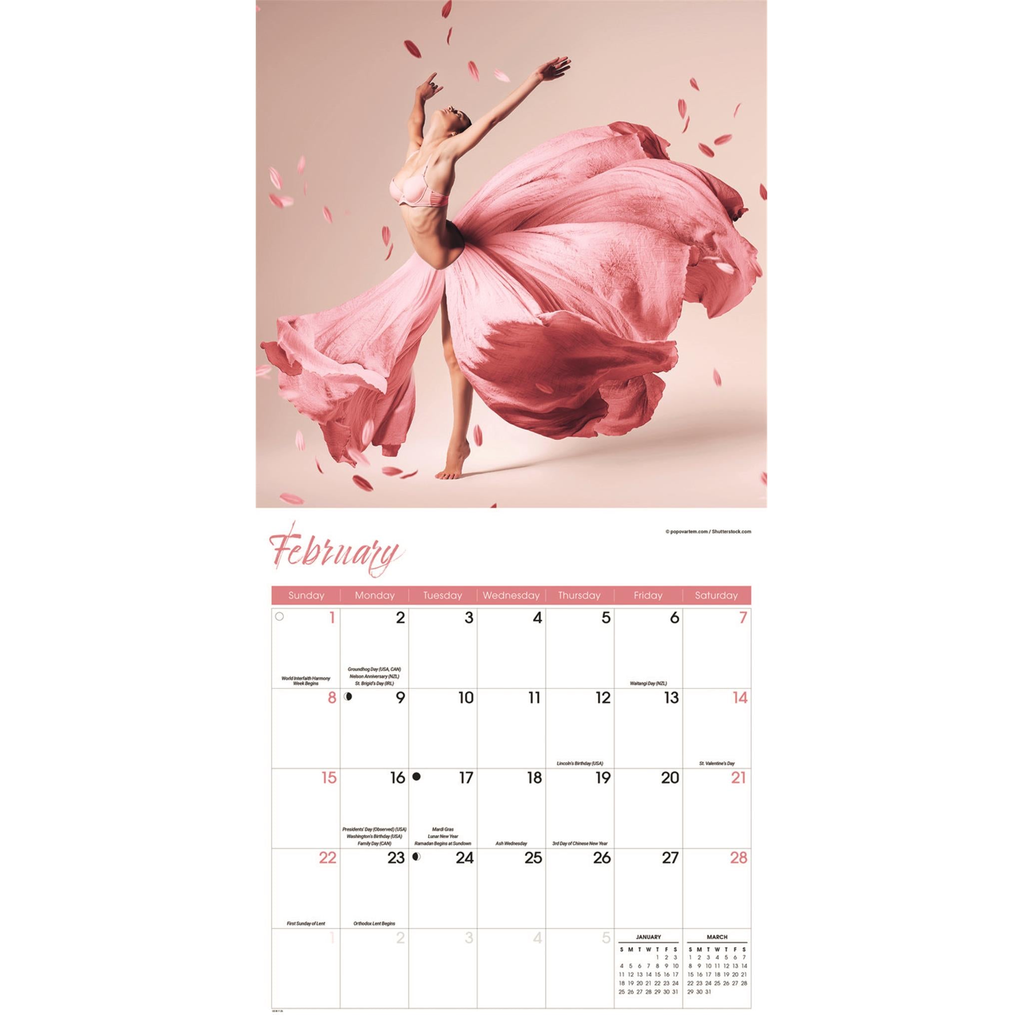 Ballet 2026 Wall Calendar