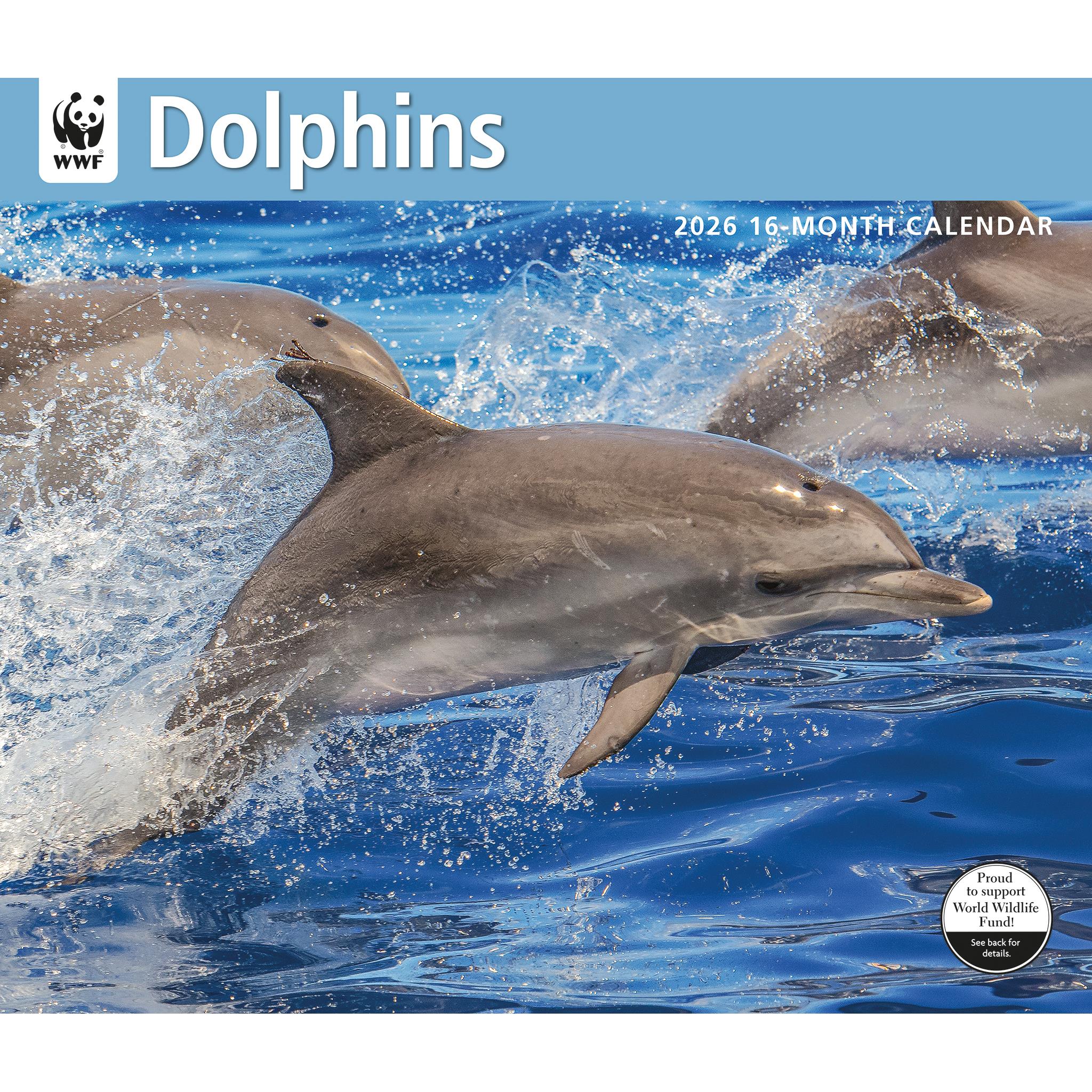 Calendrier mural Dauphins 2026 du Fonds mondial pour la nature