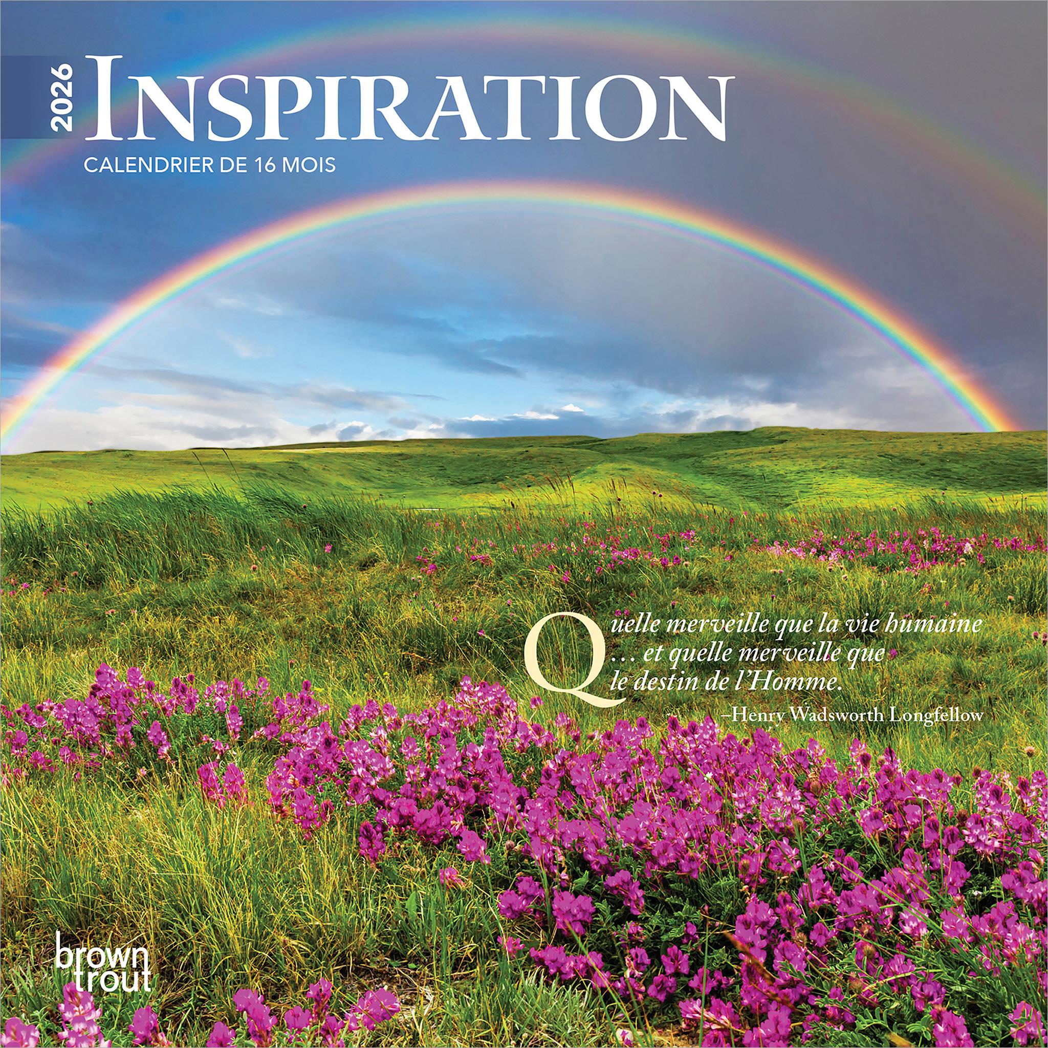 Mini calendrier Inspiration 2026 (français)