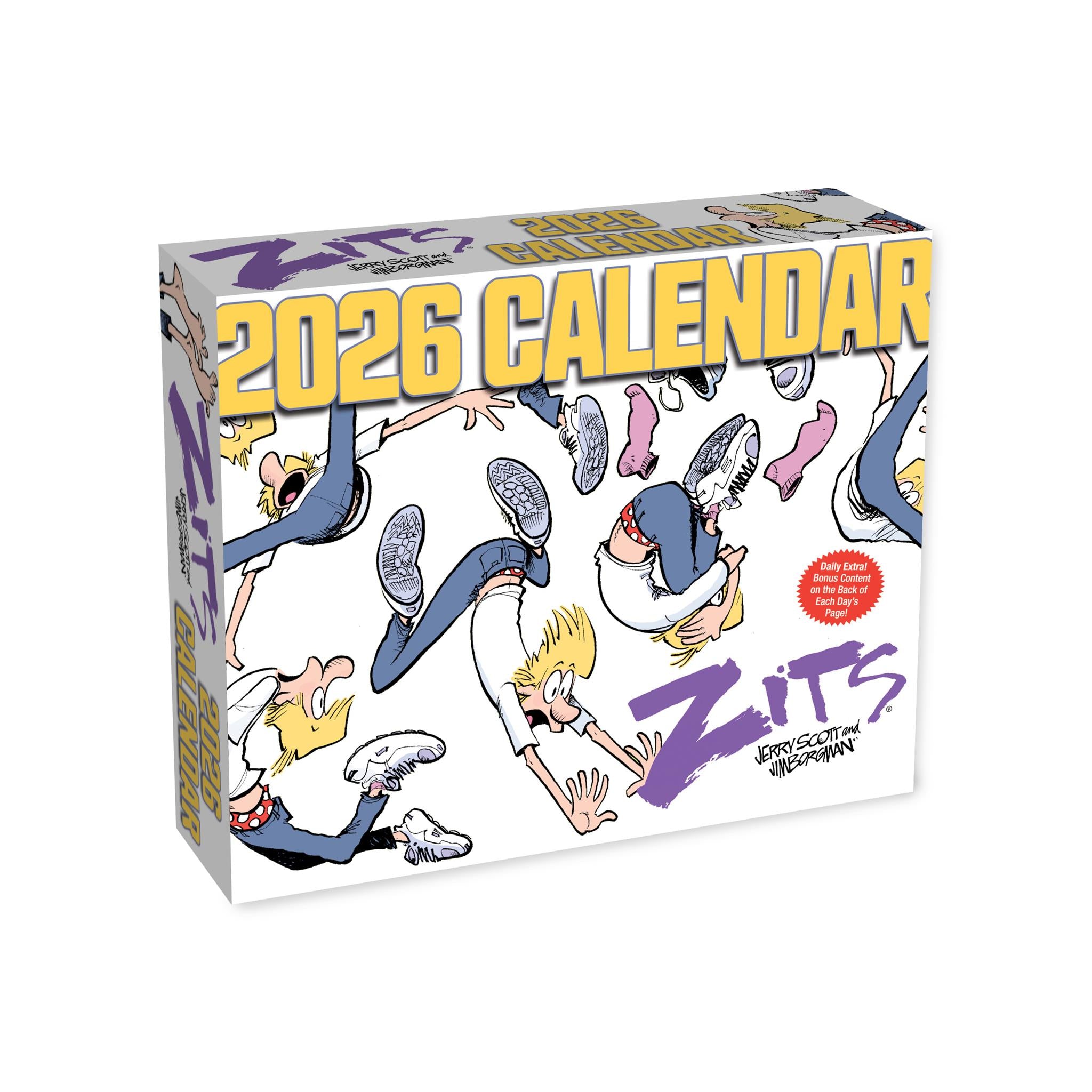 Calendrier de la boîte Zits 2026