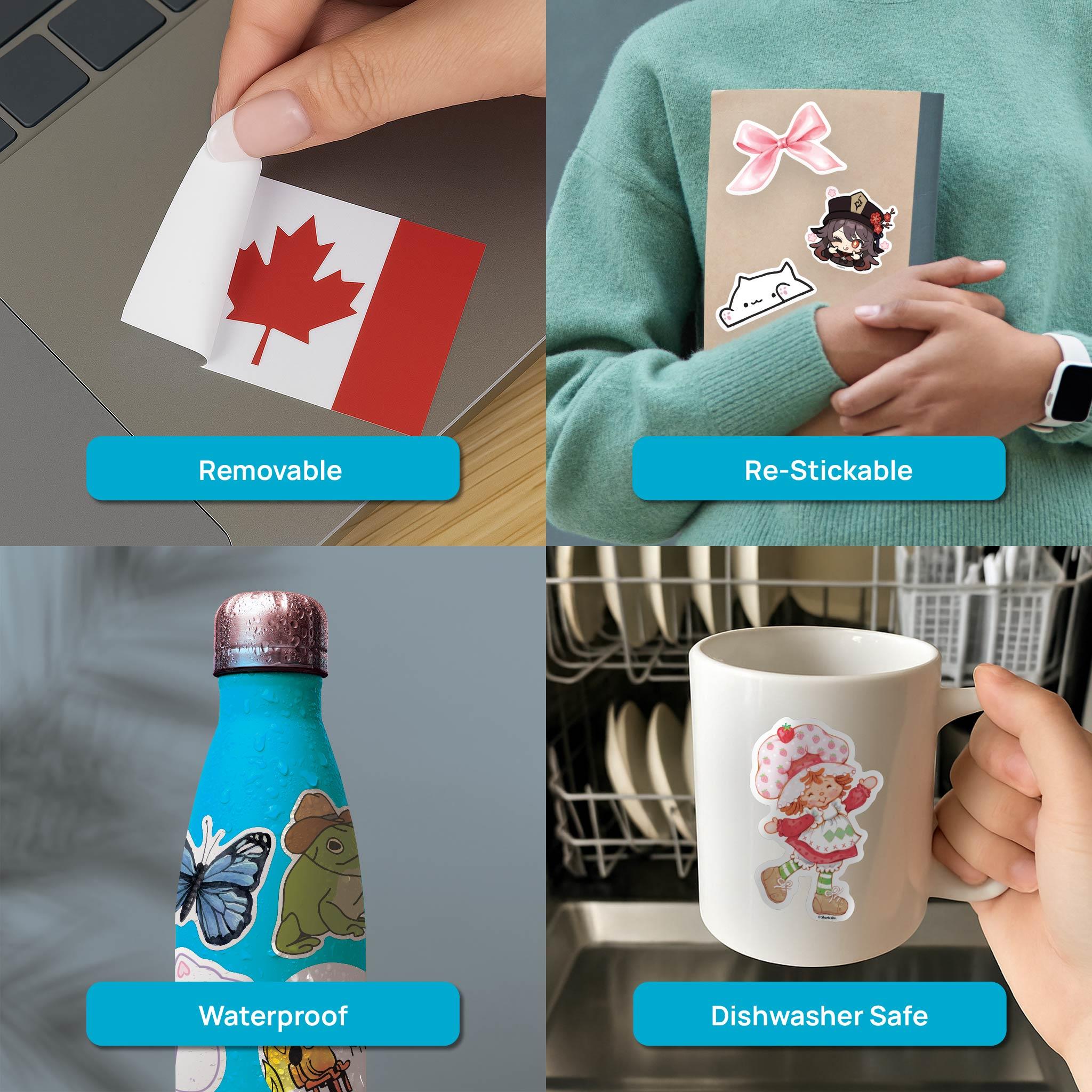 Autocollant vinyle Fraise des Bois