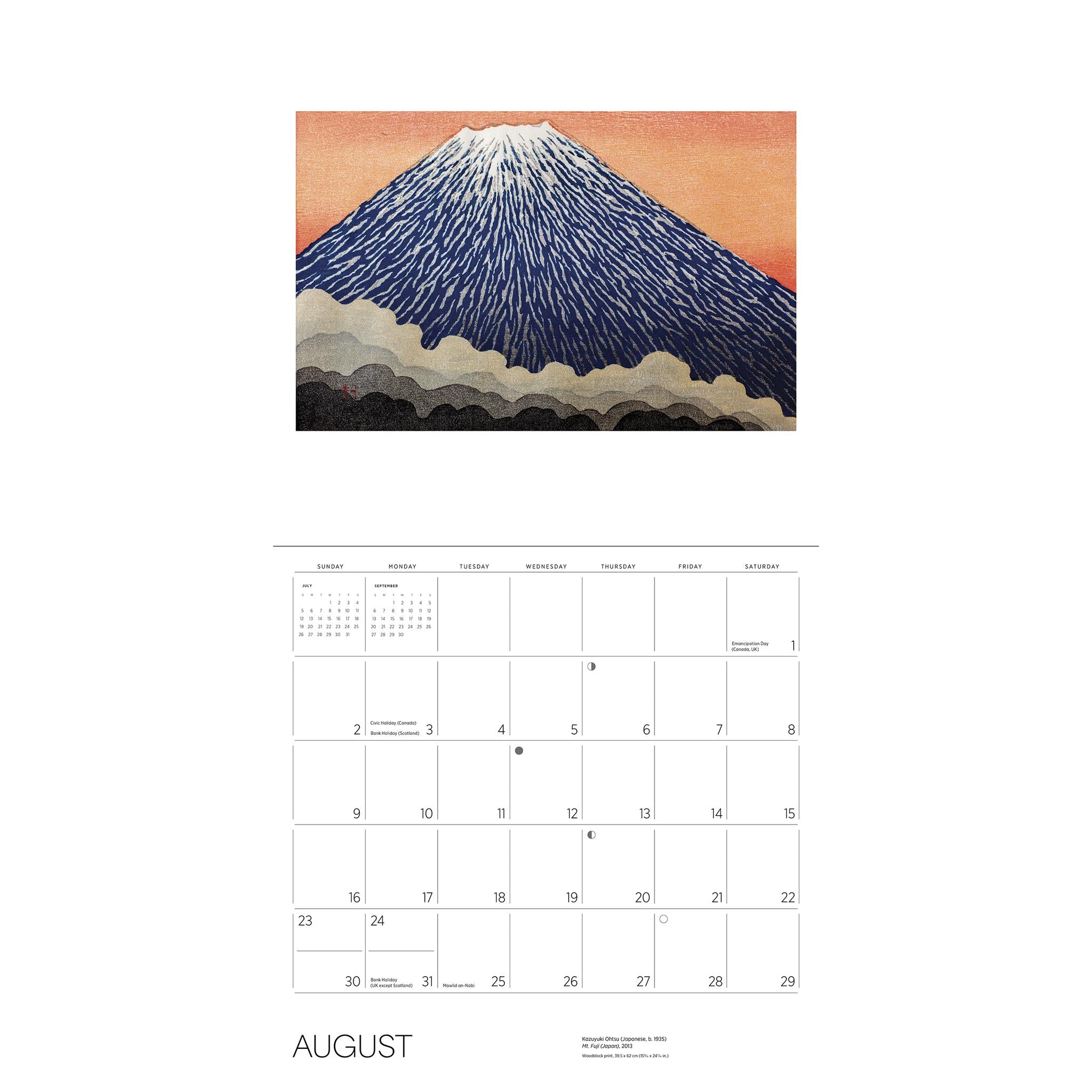 Calendrier mural Sérénité Kazuyuki Ohtsu 2026