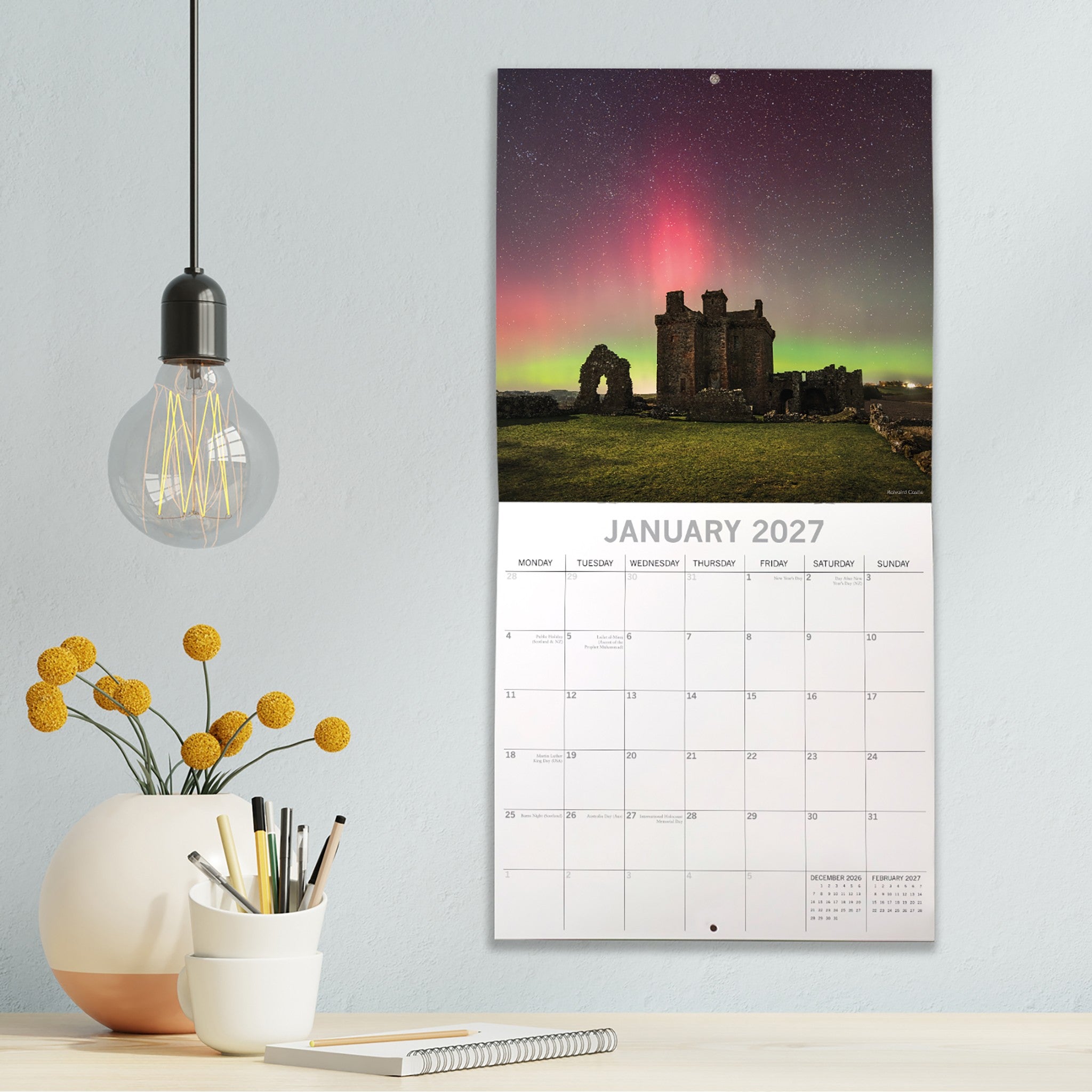 Scotland 2027 Wall Calendar