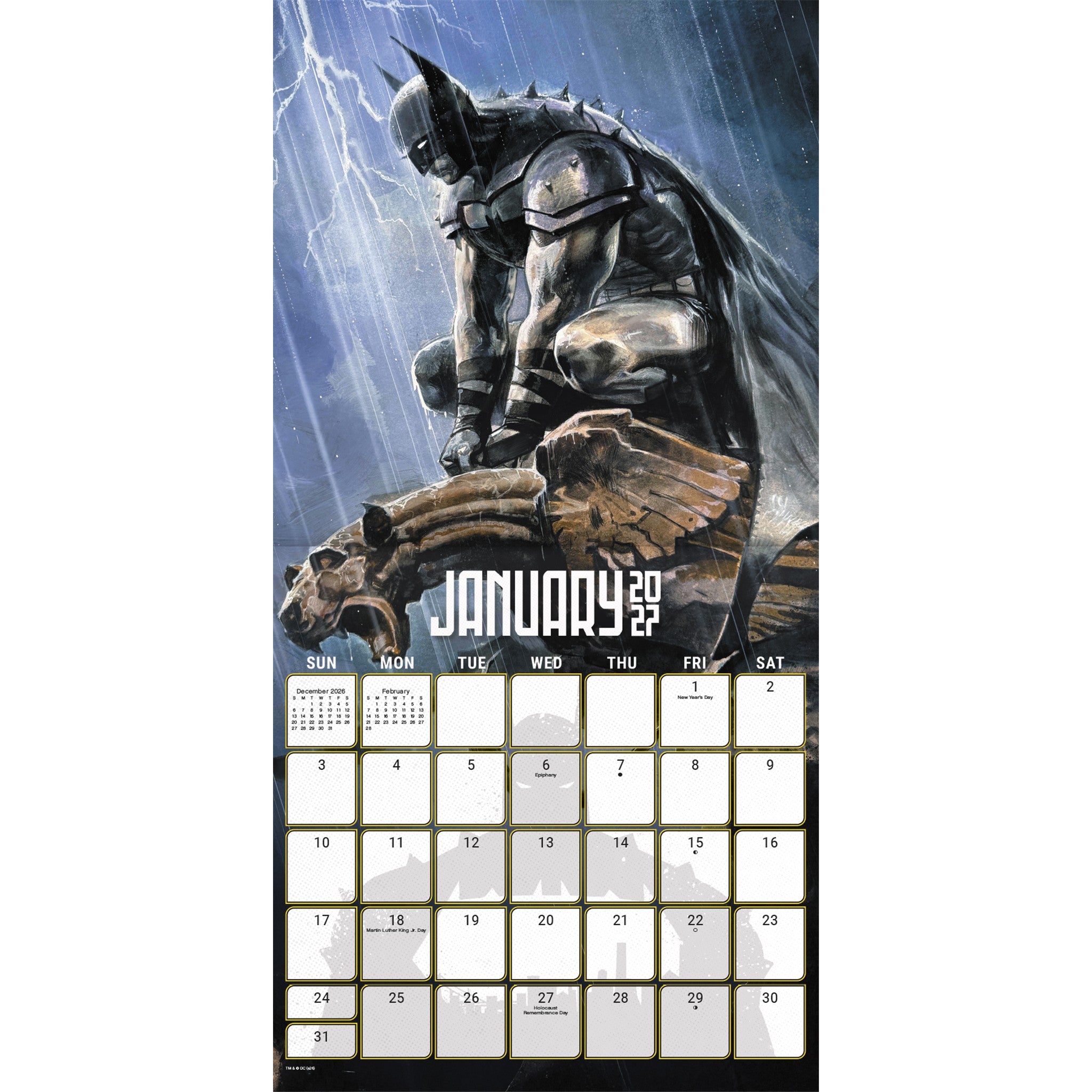 The Batman - Calendrier mural 2027