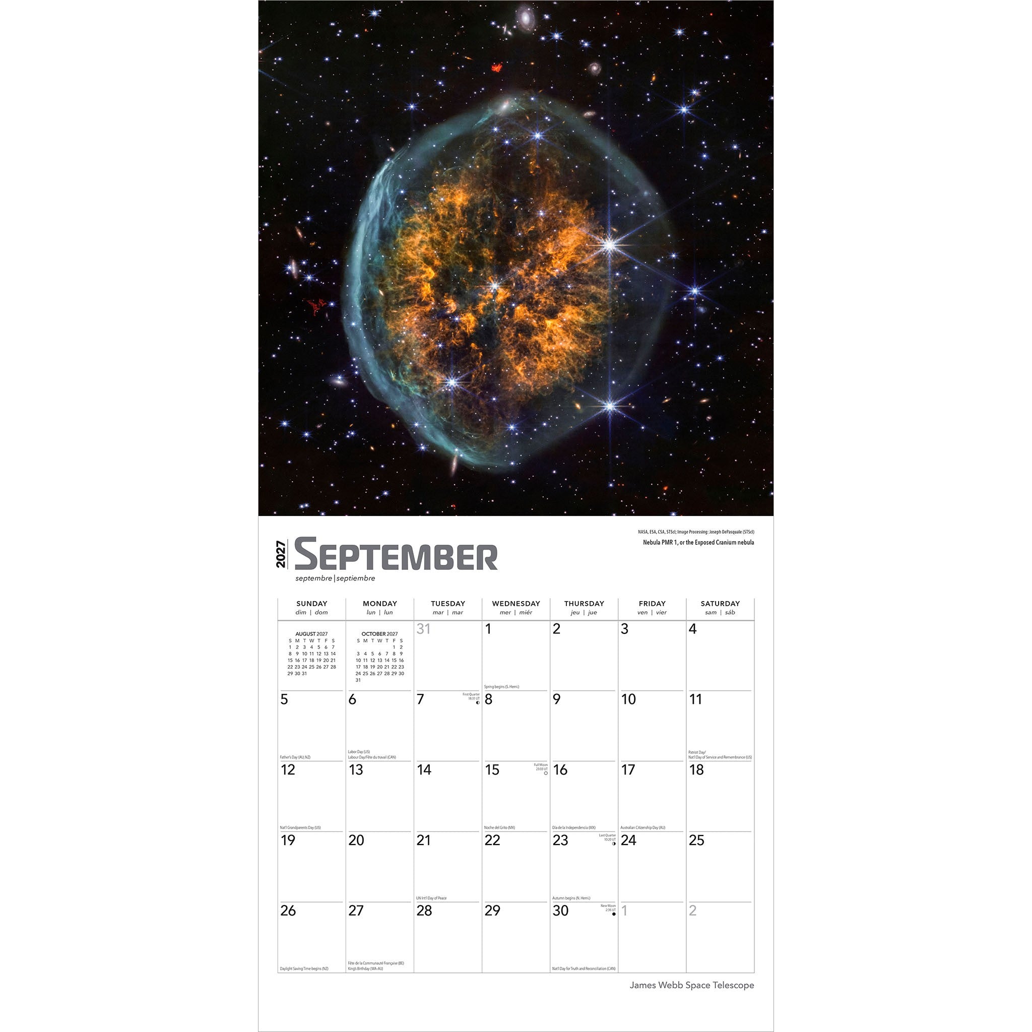 James Webb Space Telescope 2027 Wall Calendar