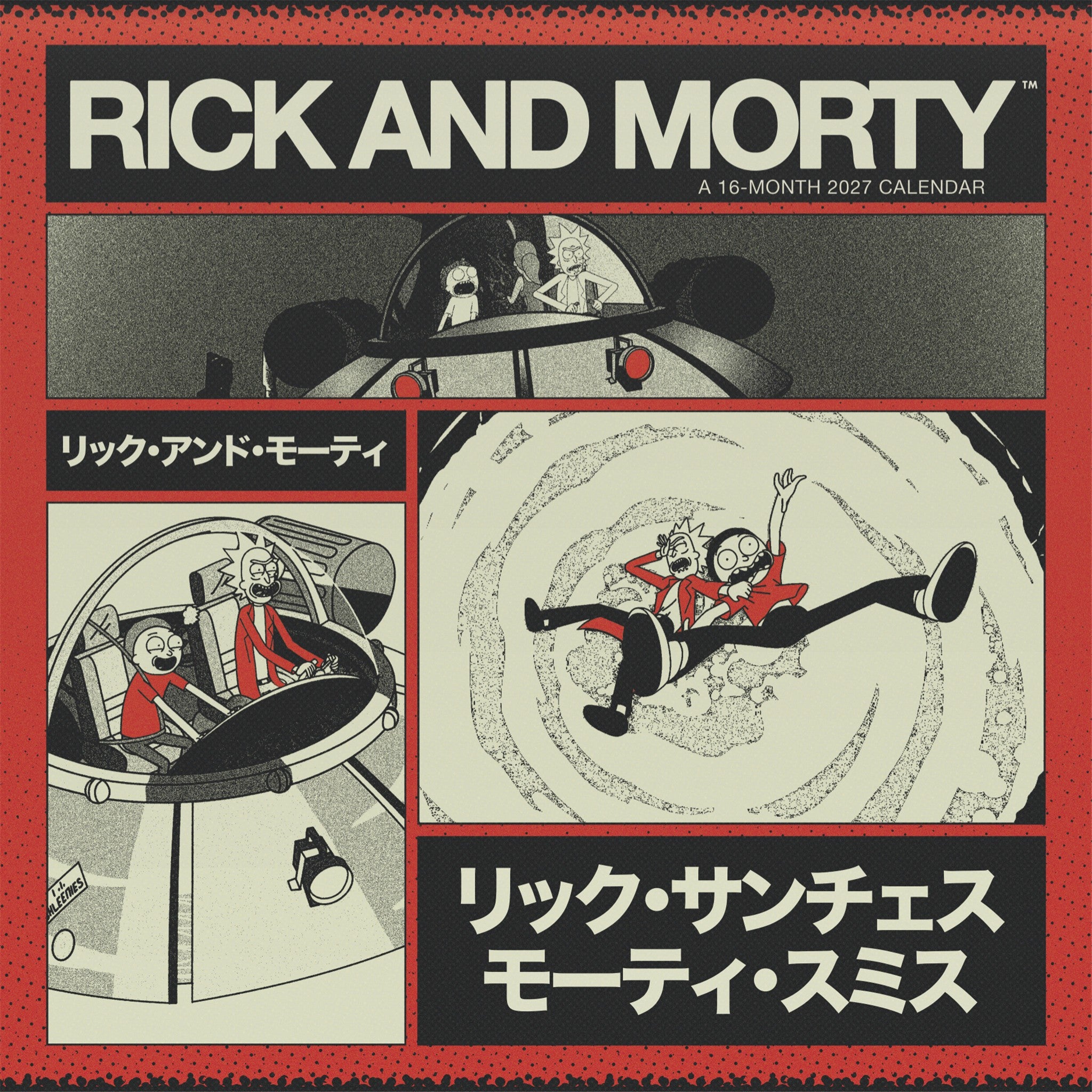 Calendrier mural Rick et Morty 2027