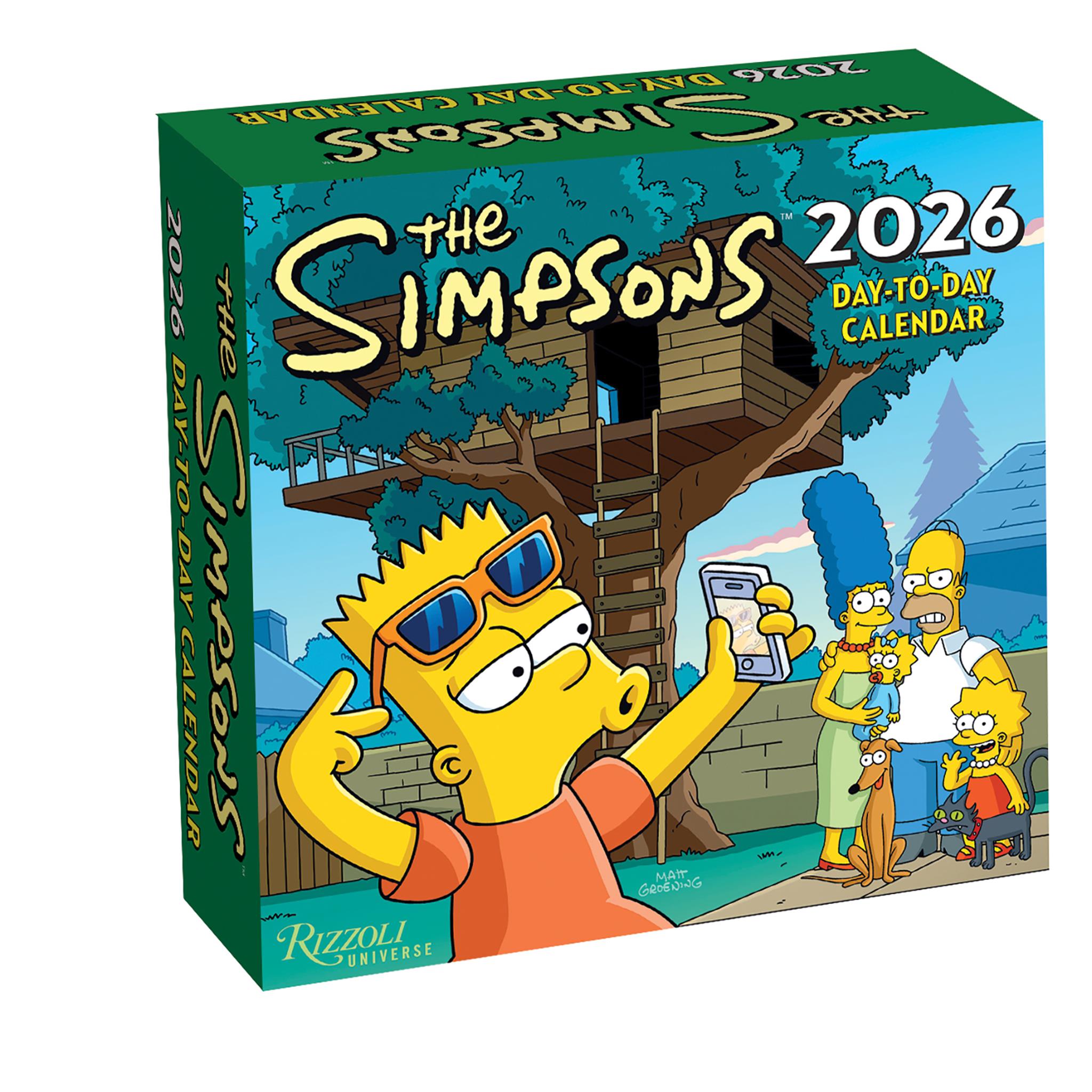 Calendrier de la boîte Simpsons 2026