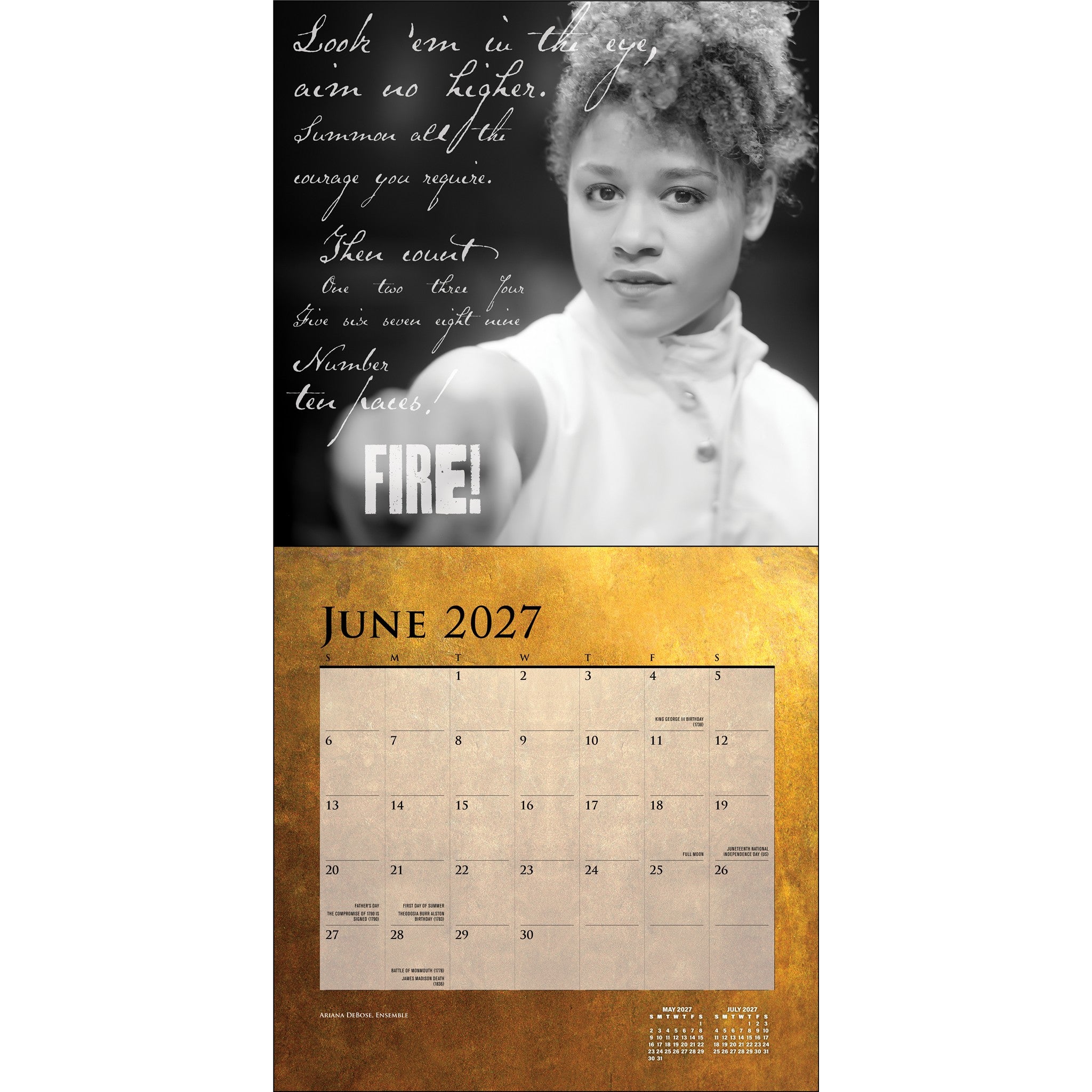 Calendrier mural Hamilton 2027