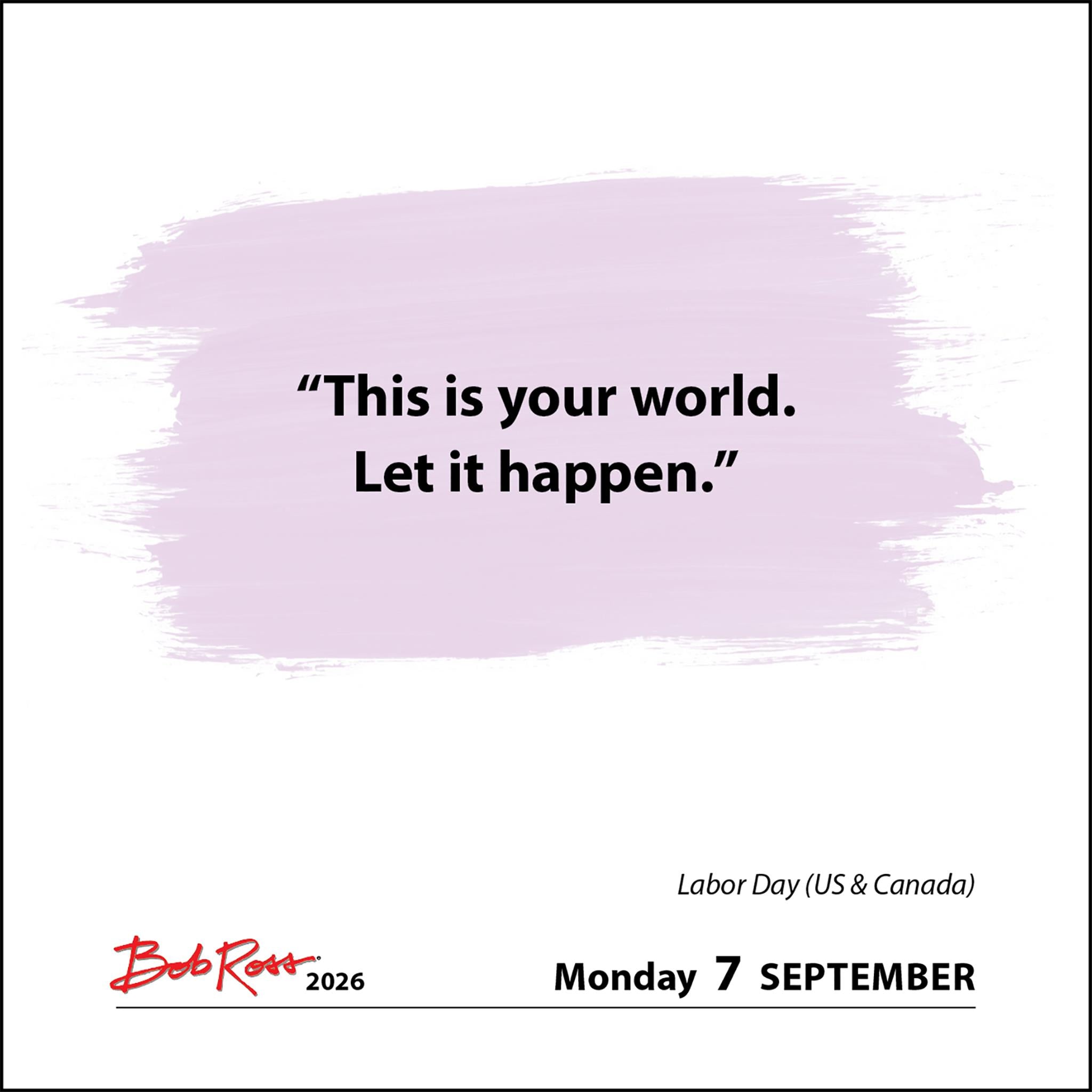 Calendrier Bob Ross 2026