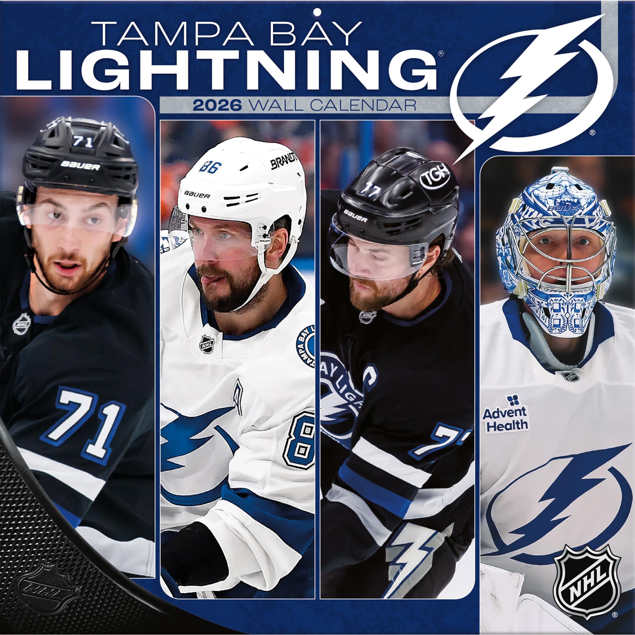 Calendrier mural 2026 du Lightning de Tampa Bay (NHL) - Disponible uniquement en ligne