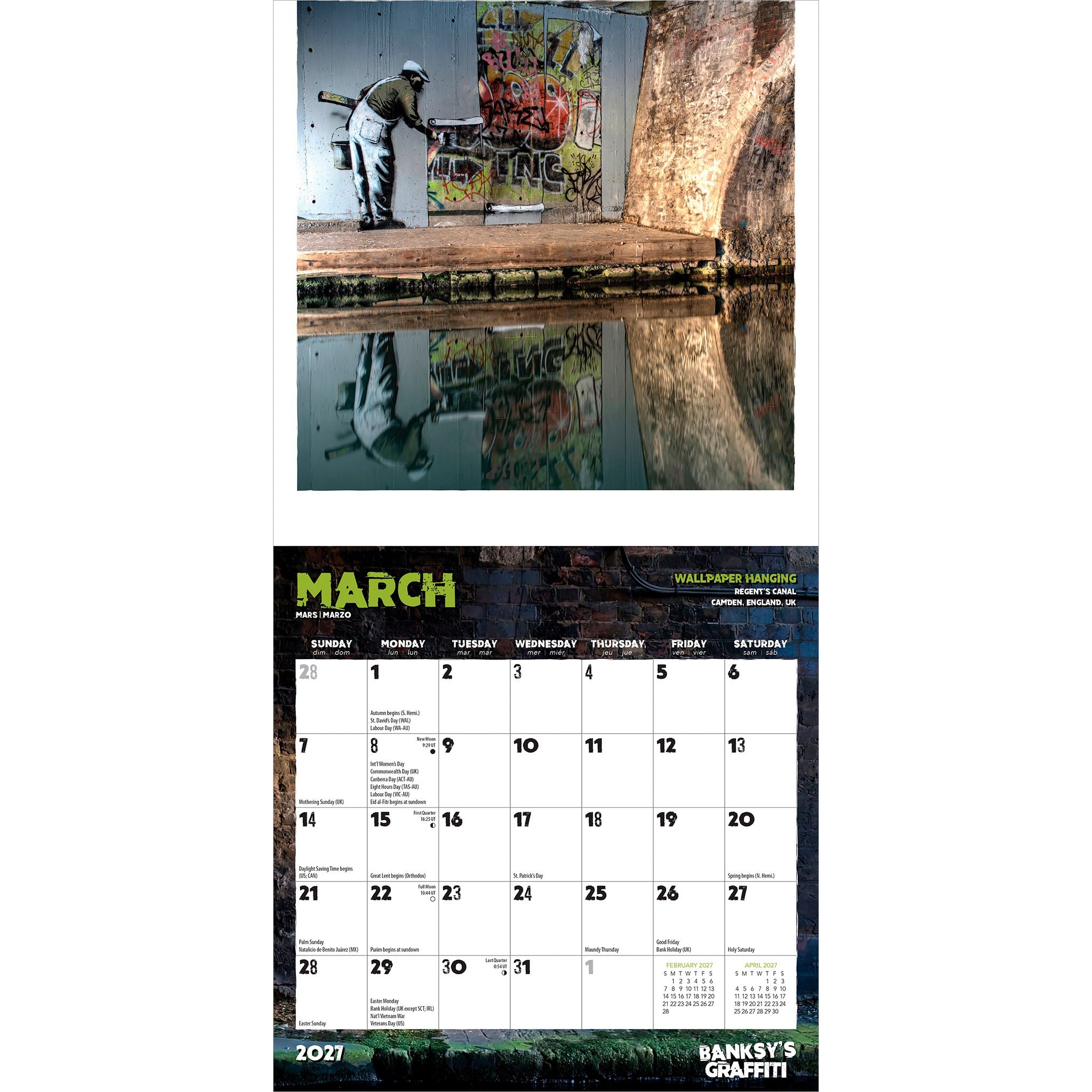 Banksy's Graffiti 2027 Mini Calendar - Online Only