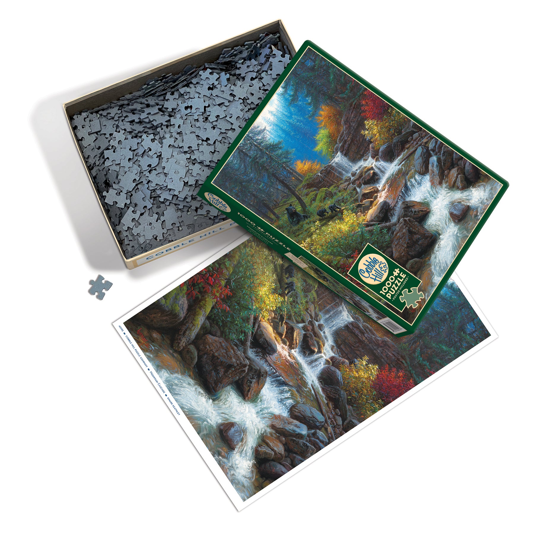 Puzzle de 1000 pièces « Cascade de montagne »