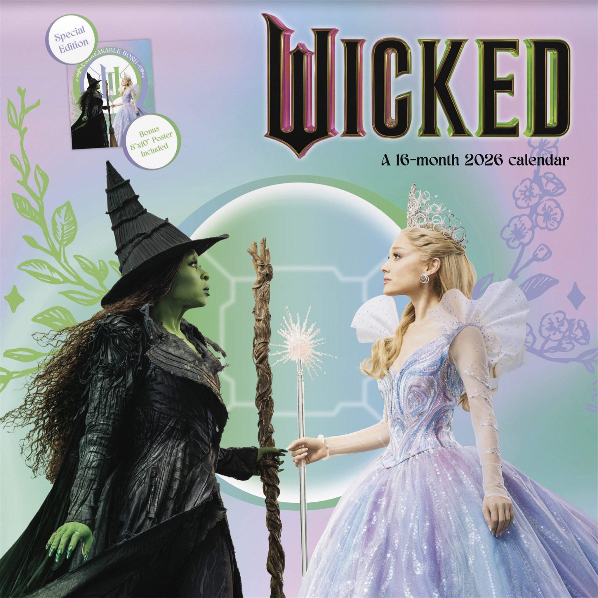 Wicked : Calendrier mural de luxe exclusif For Good avec impression 2026