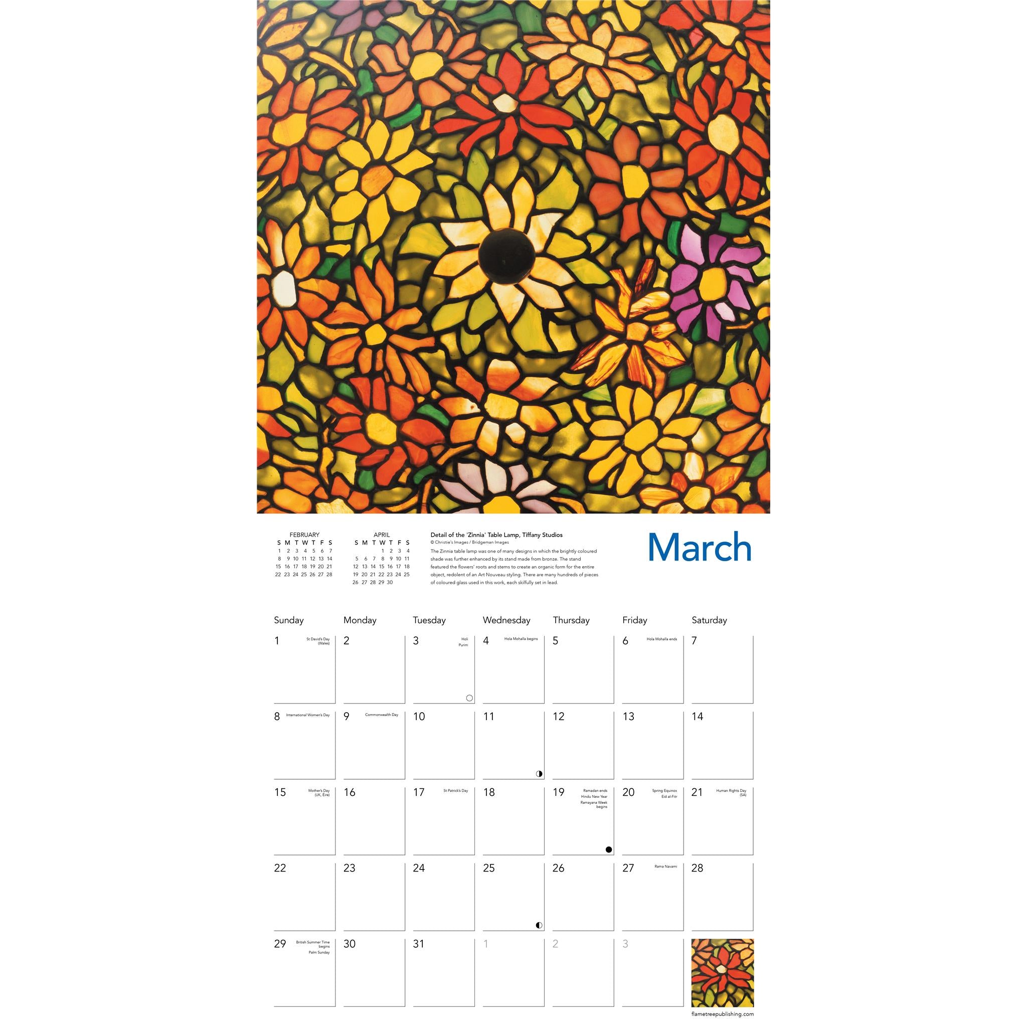 Tiffany 2026 Wall Calendar