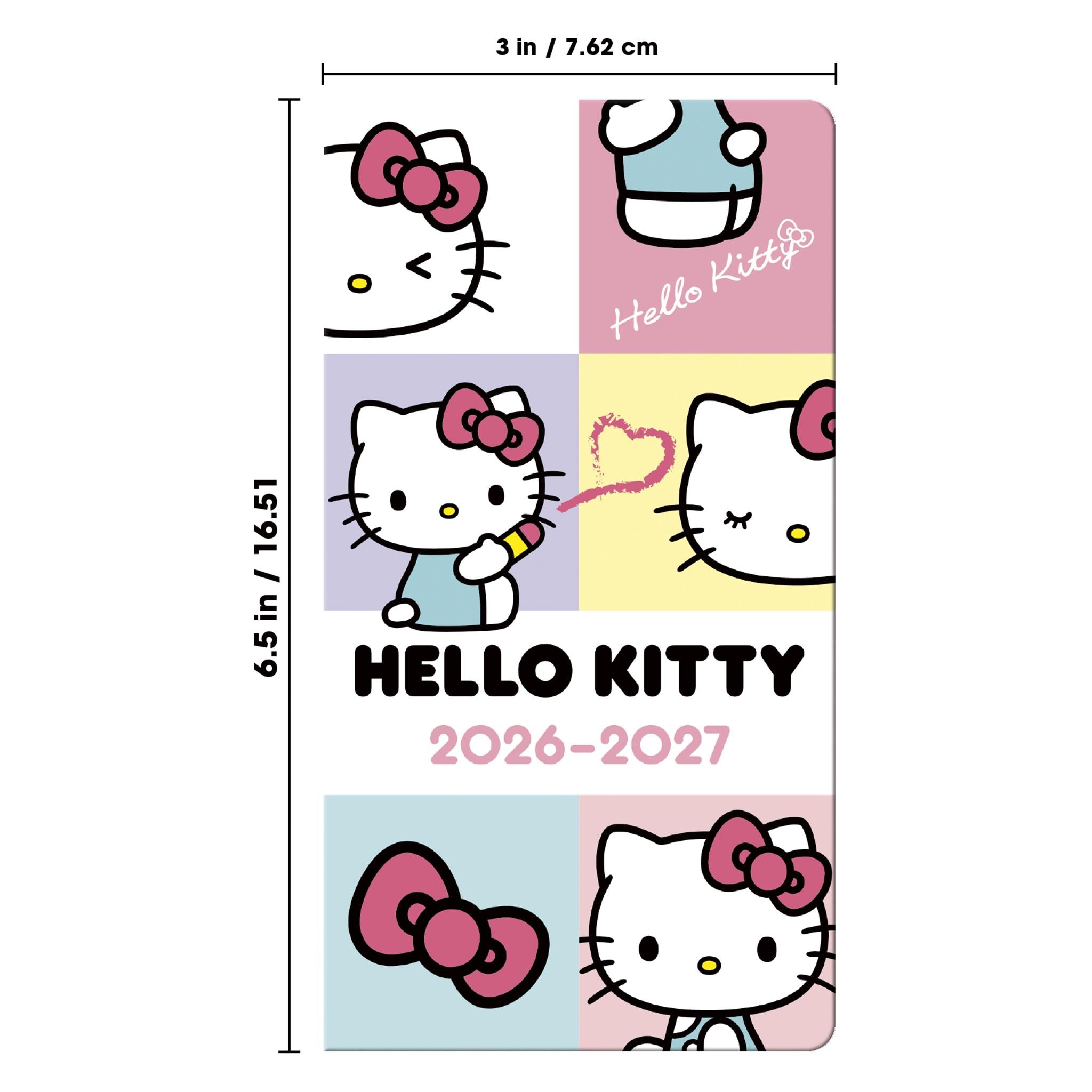 Agenda de poche bilingue Hello Kitty 2026 (2 ans) - Disponible uniquement en ligne