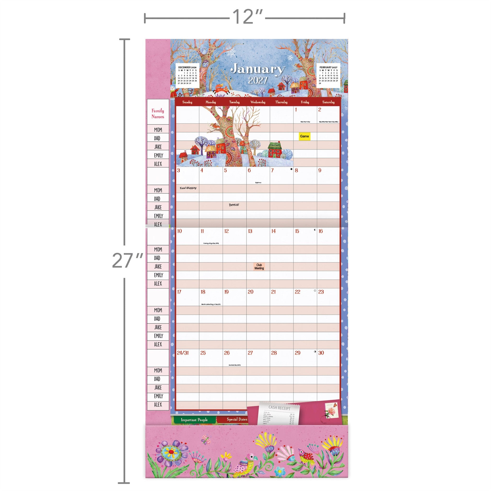 Calendrier mural Simply Grateful Plan-It 2027 – Exclusivité en ligne