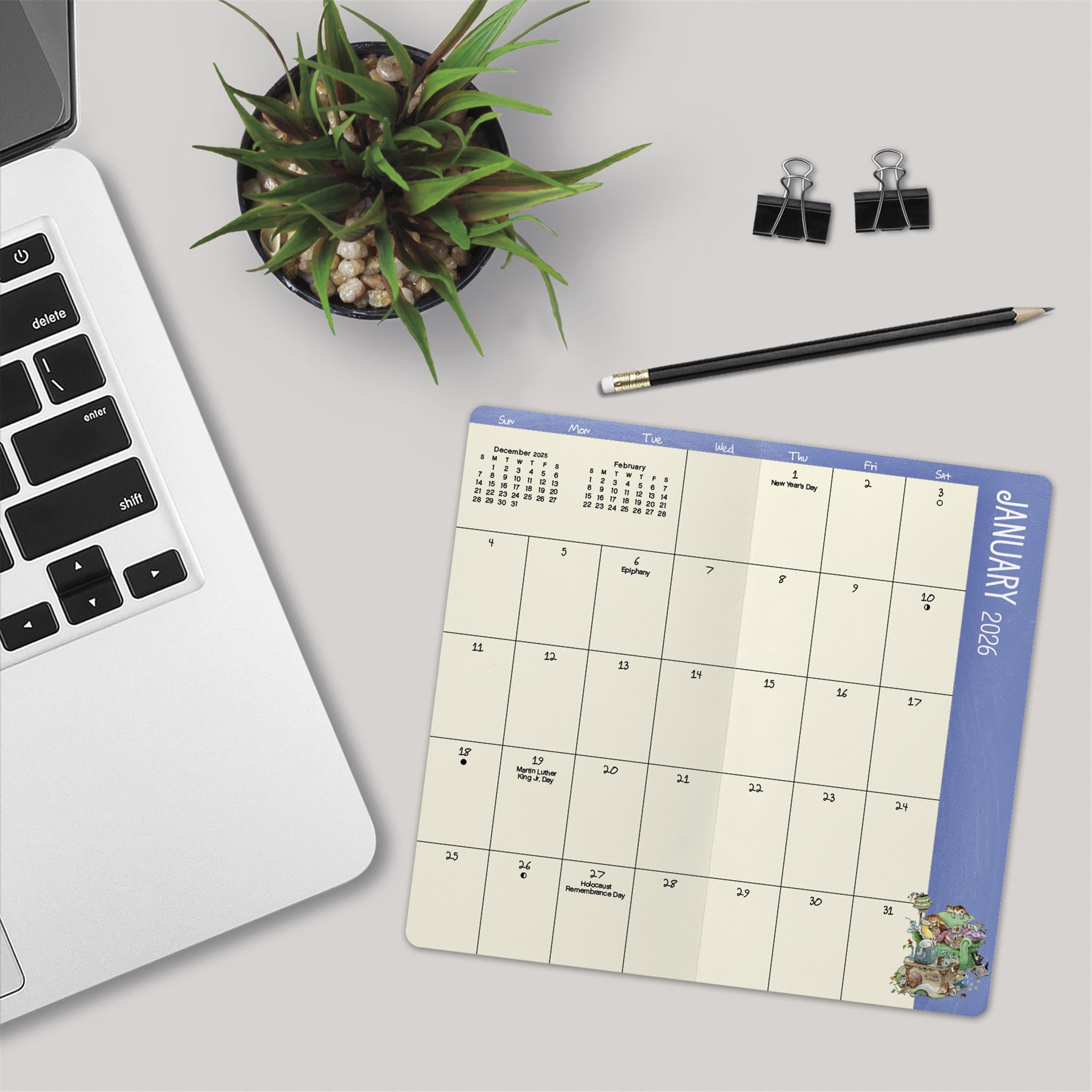 Gary Patterson Cats 2026 2 Yr Pocket Planner Calendar - Online Only